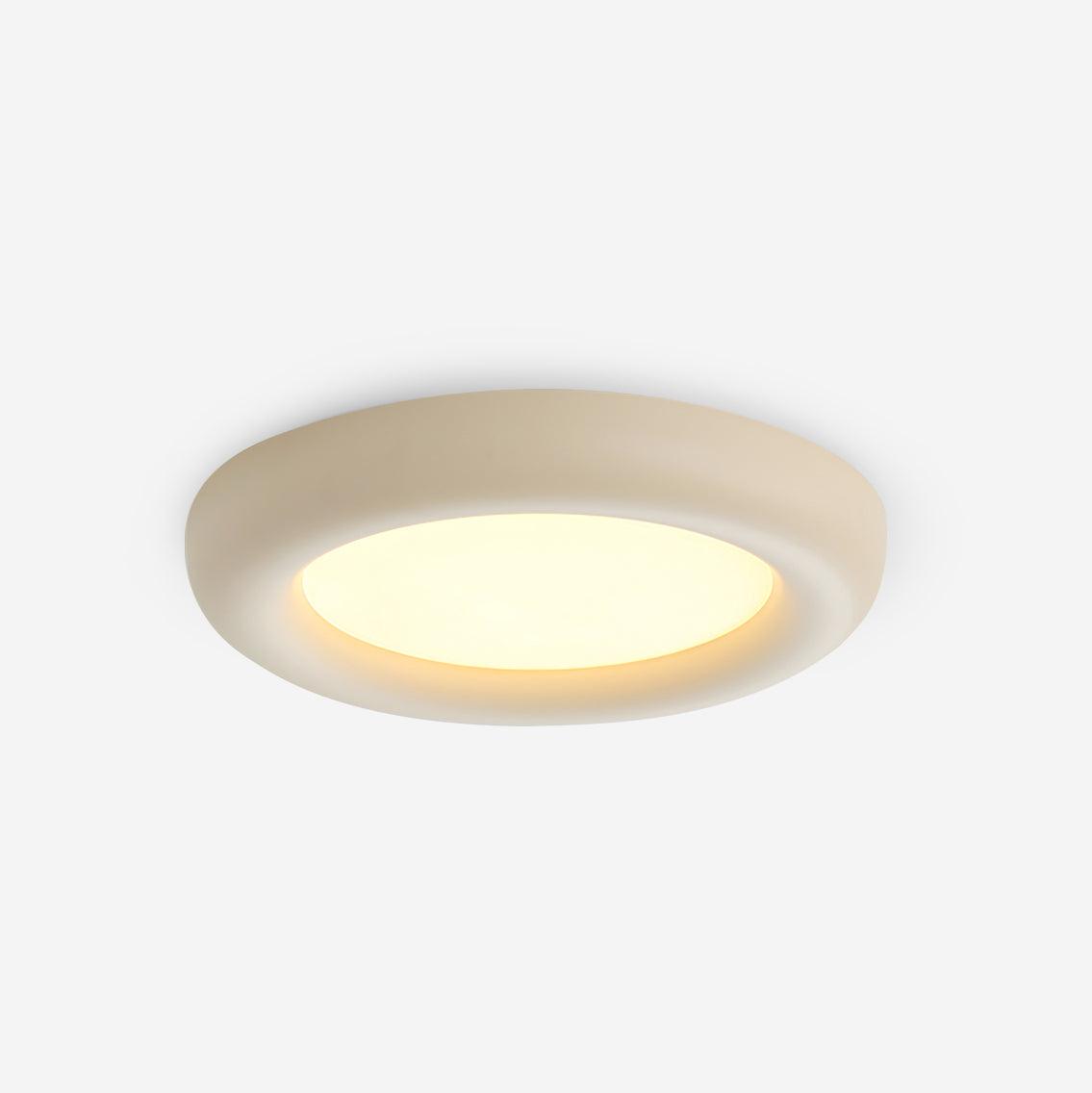 Ceiling Light Beige Flush Mount with Canopy Minimalist