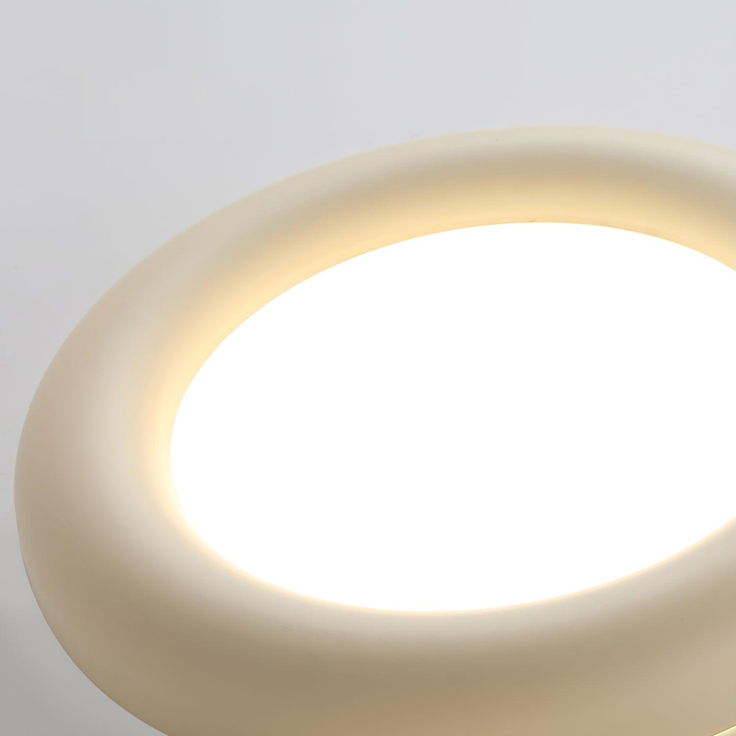 Ceiling Light Beige Flush Mount with Canopy Minimalist