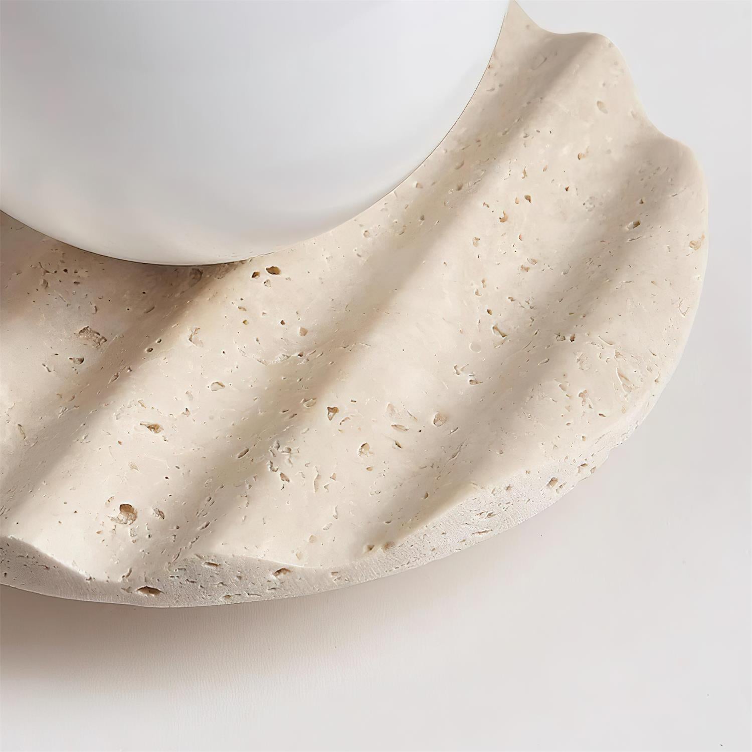 Evon Ceiling Light Travertine Glass-Neutral Decor
