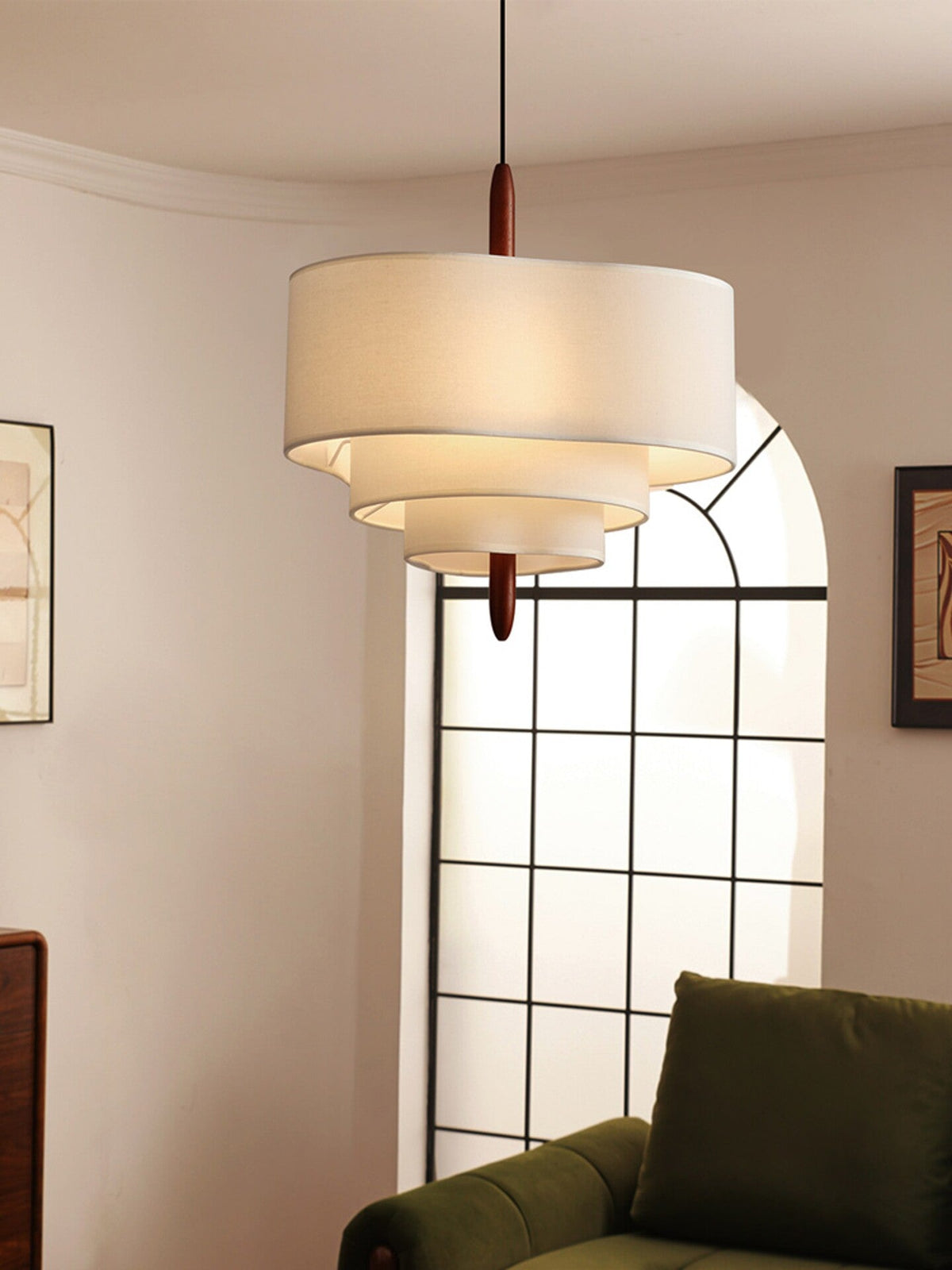 Hartmere Tiered Fabric Pendant Light