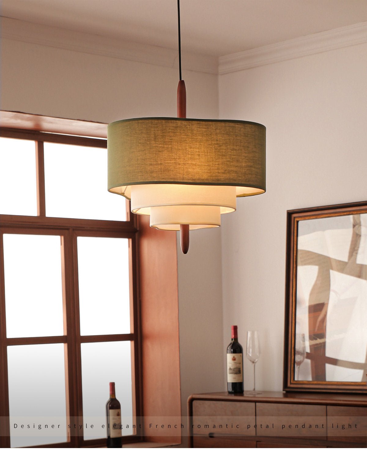 Hartmere Tiered Fabric Pendant Light