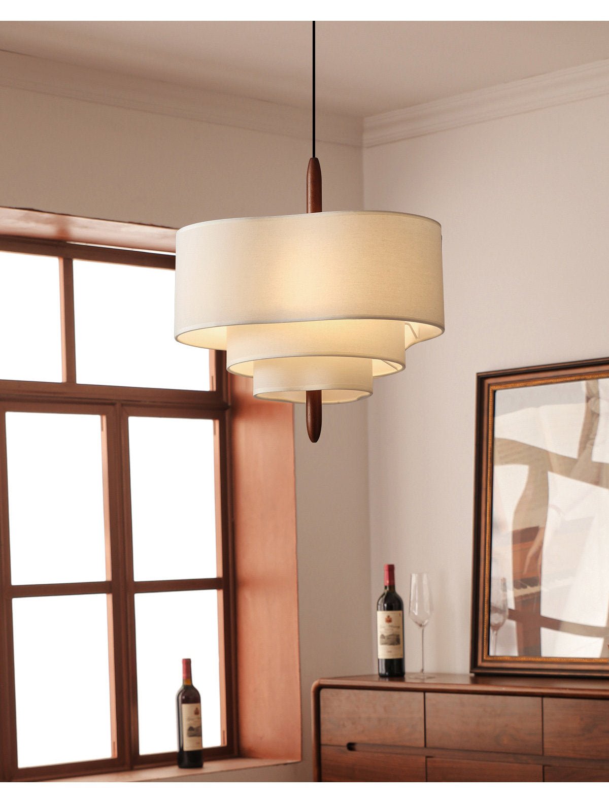 Hartmere Tiered Fabric Pendant Light