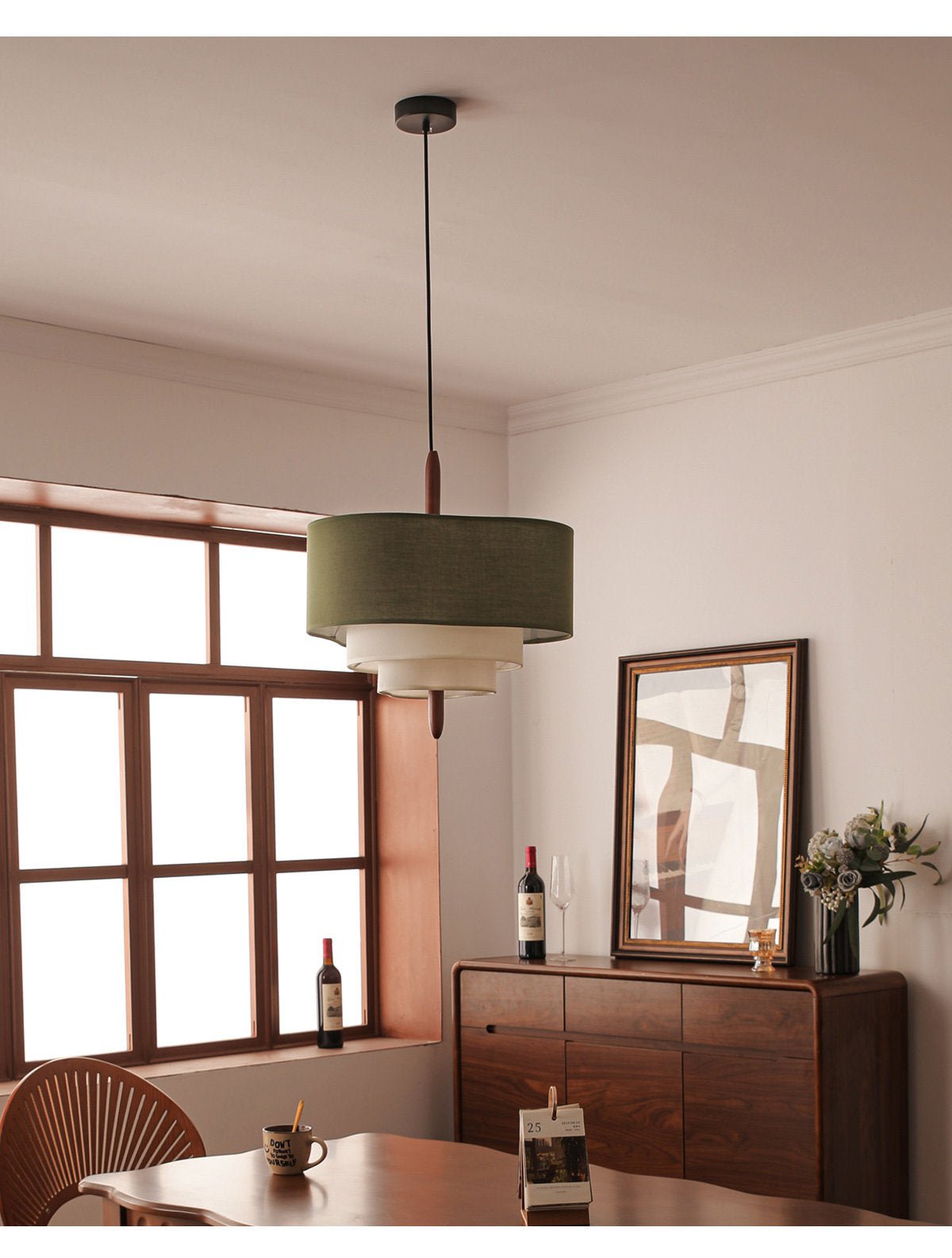 Hartmere Tiered Fabric Pendant Light