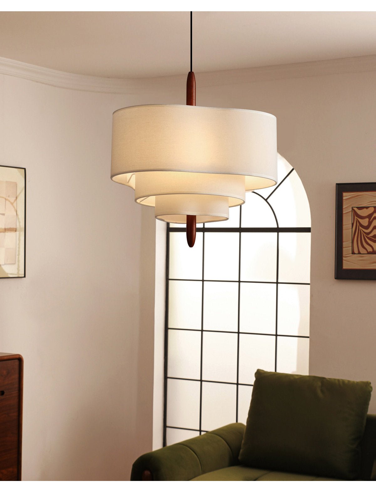 Hartmere Tiered Fabric Pendant Light