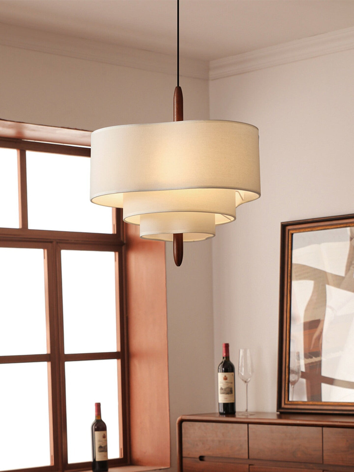 Hartmere Tiered Fabric Pendant Light