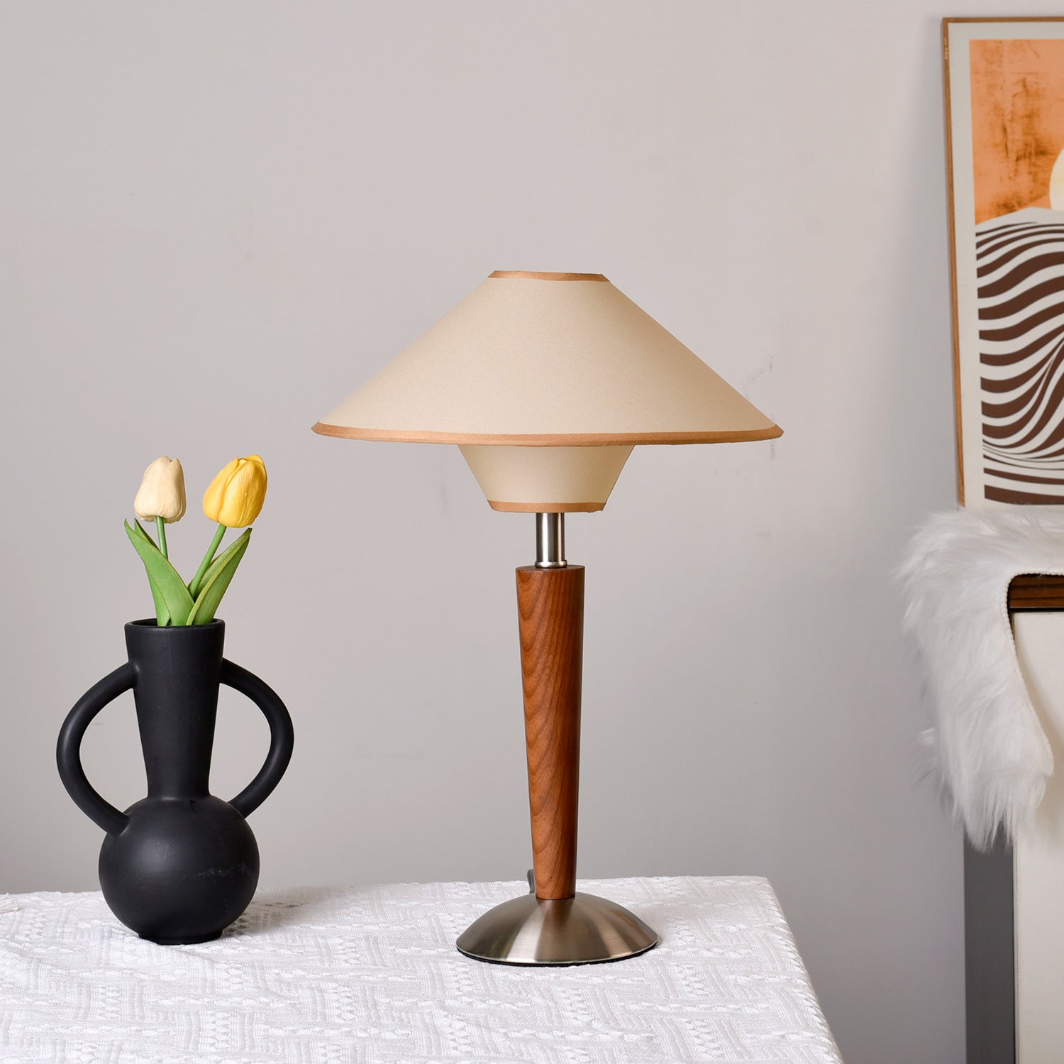 Roka Table Lamp Talonwood-Neutral Decor