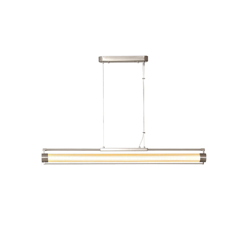 Tamar Wand Pendant Lamp with drizzled glass coils and nickel hardware.