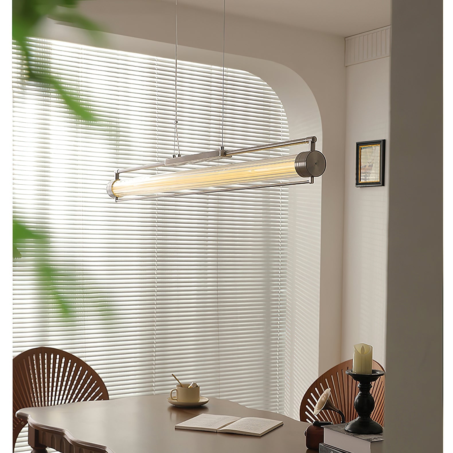 The 90cm version of the Tamar Wand Pendant Lamp.