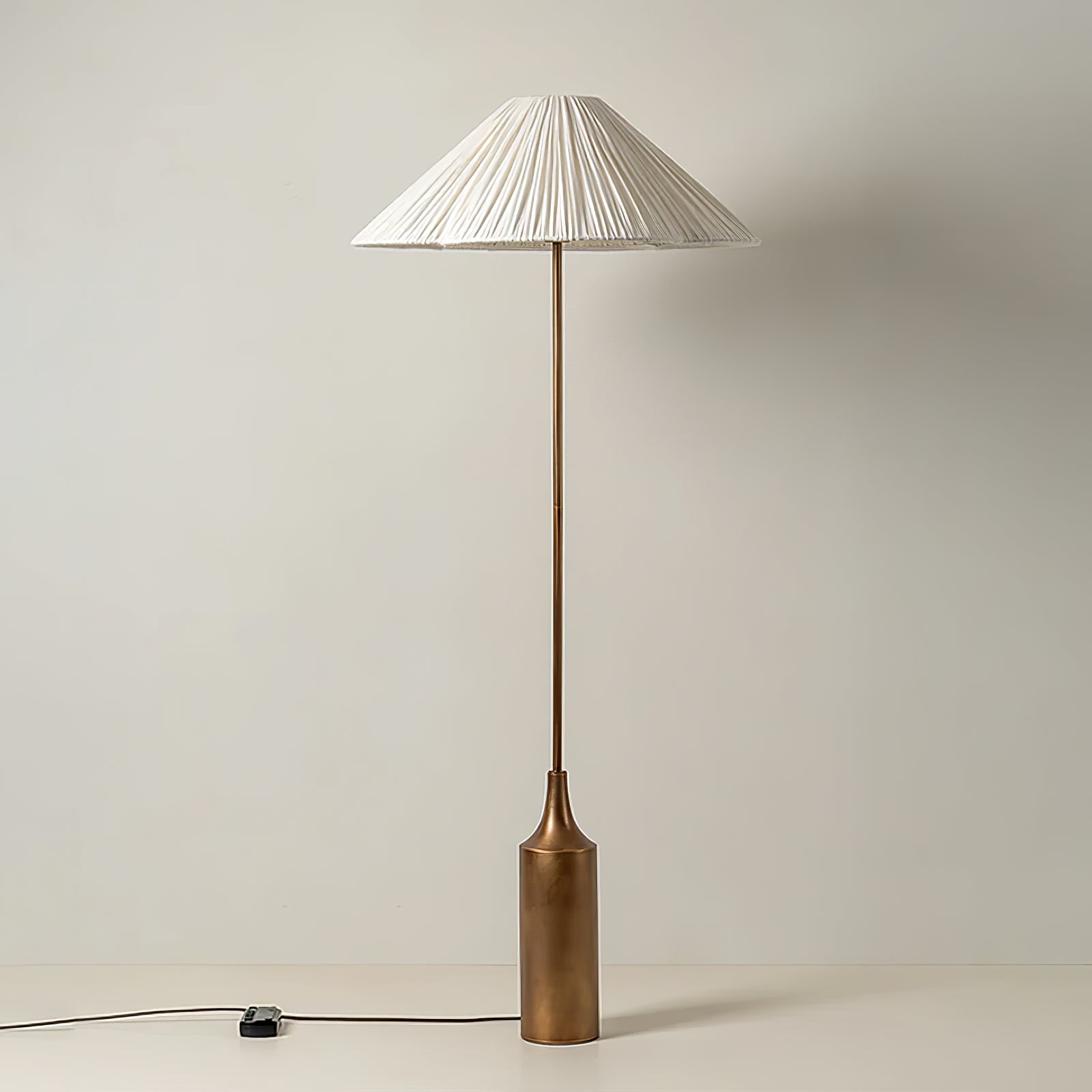 Zenith Bohemian Marble Floor Lamp-Neutral Decor