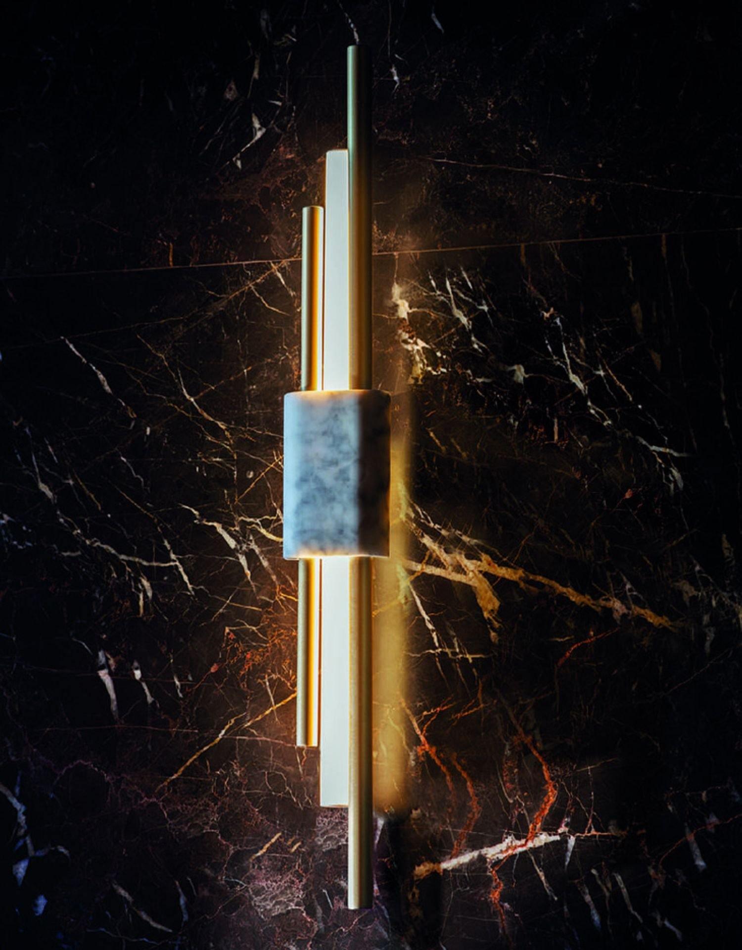 Evely Premium Nordic Art Plug In Marble Wall Light-Neutral Decor