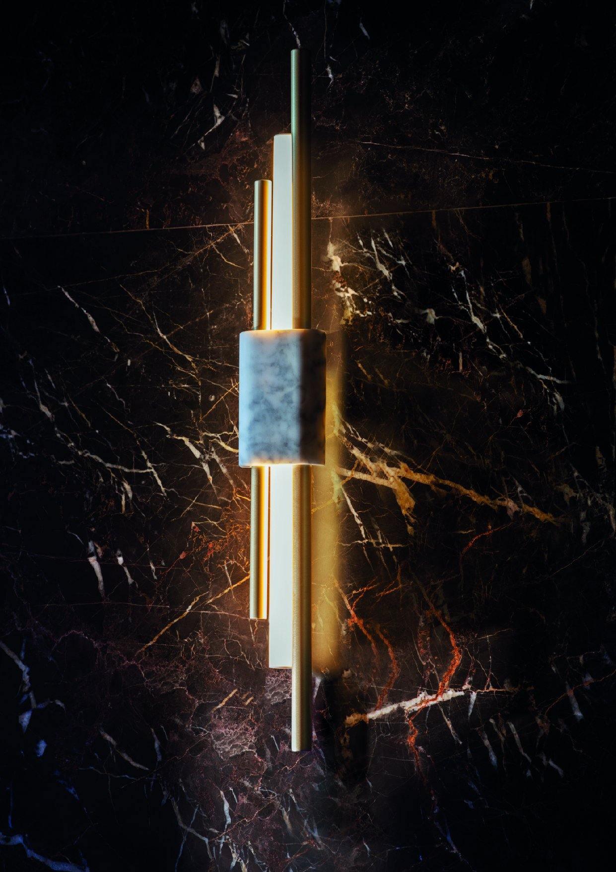 Evely Premium Nordic Art Plug In Marble Wall Light-Neutral Decor