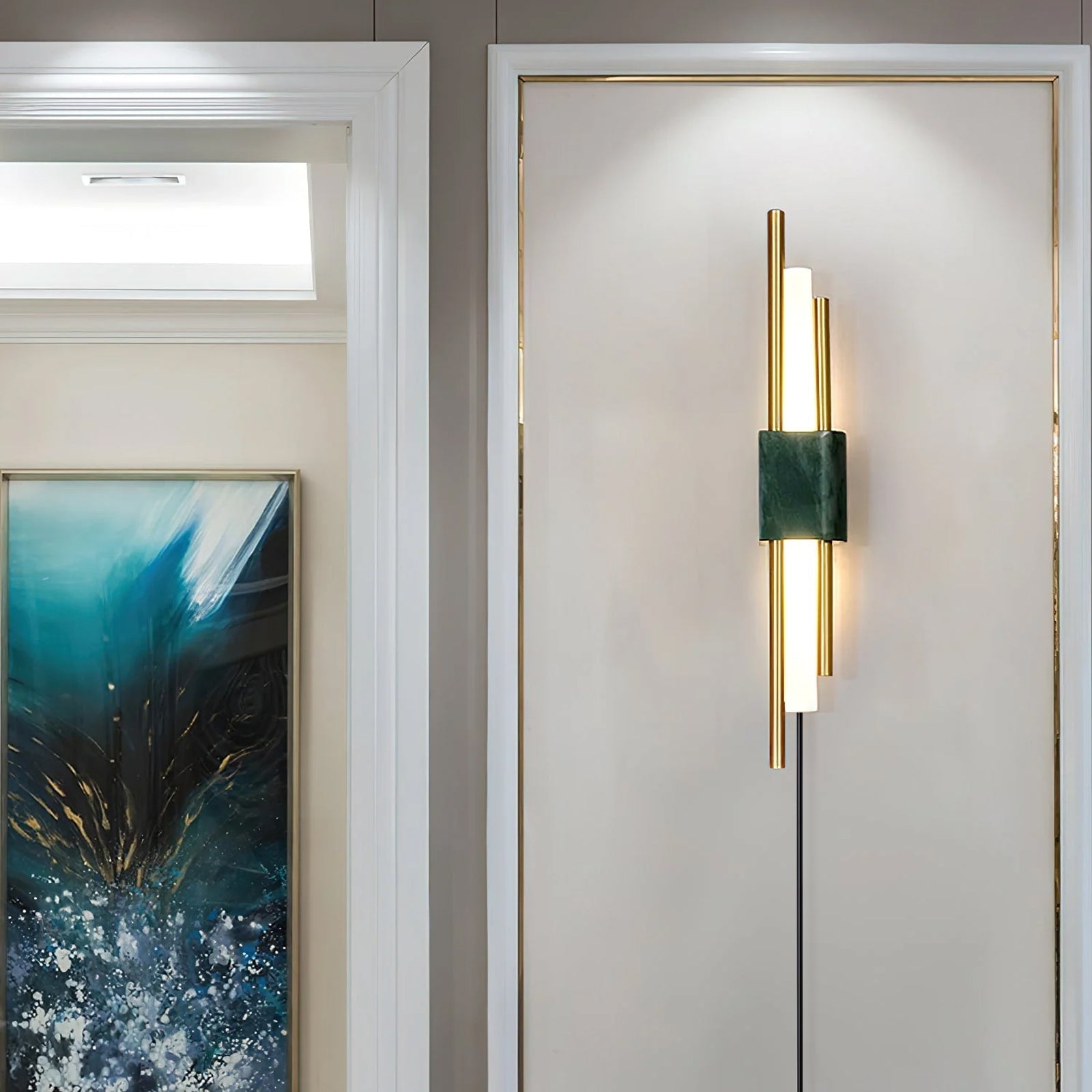 Evely Premium Nordic Art Plug In Marble Wall Light-Neutral Decor