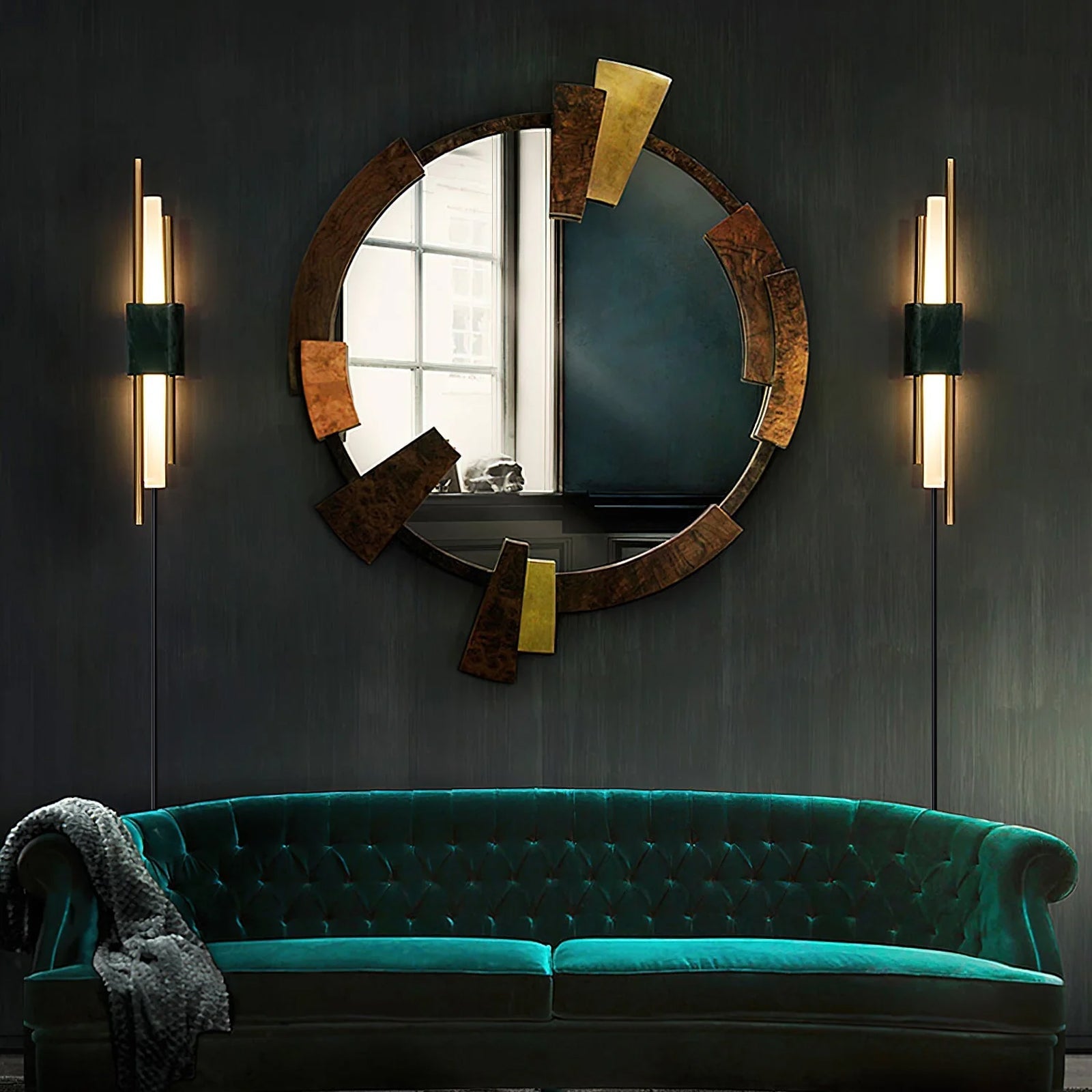 Evely Premium Nordic Art Plug In Marble Wall Light-Neutral Decor