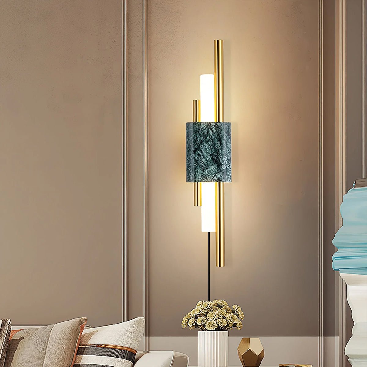Evely Premium Nordic Art Plug In Marble Wall Light-Neutral Decor