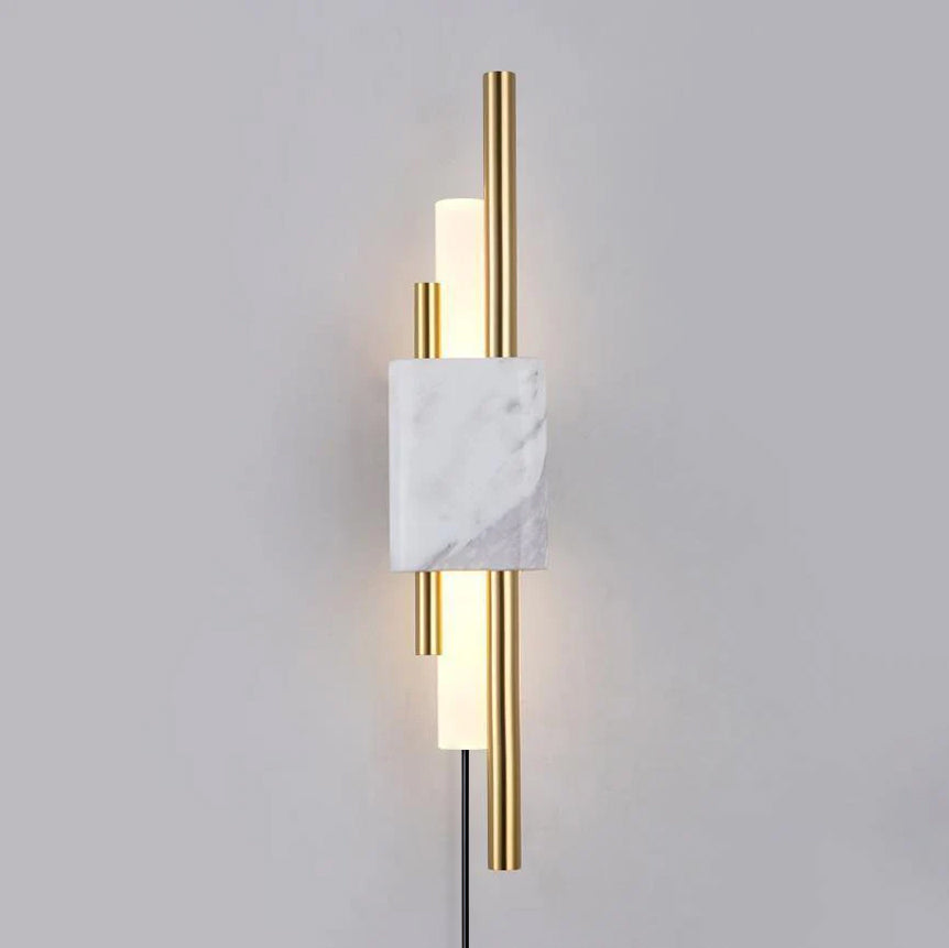 Evely Premium Nordic Art Plug In Marble Wall Light-Neutral Decor