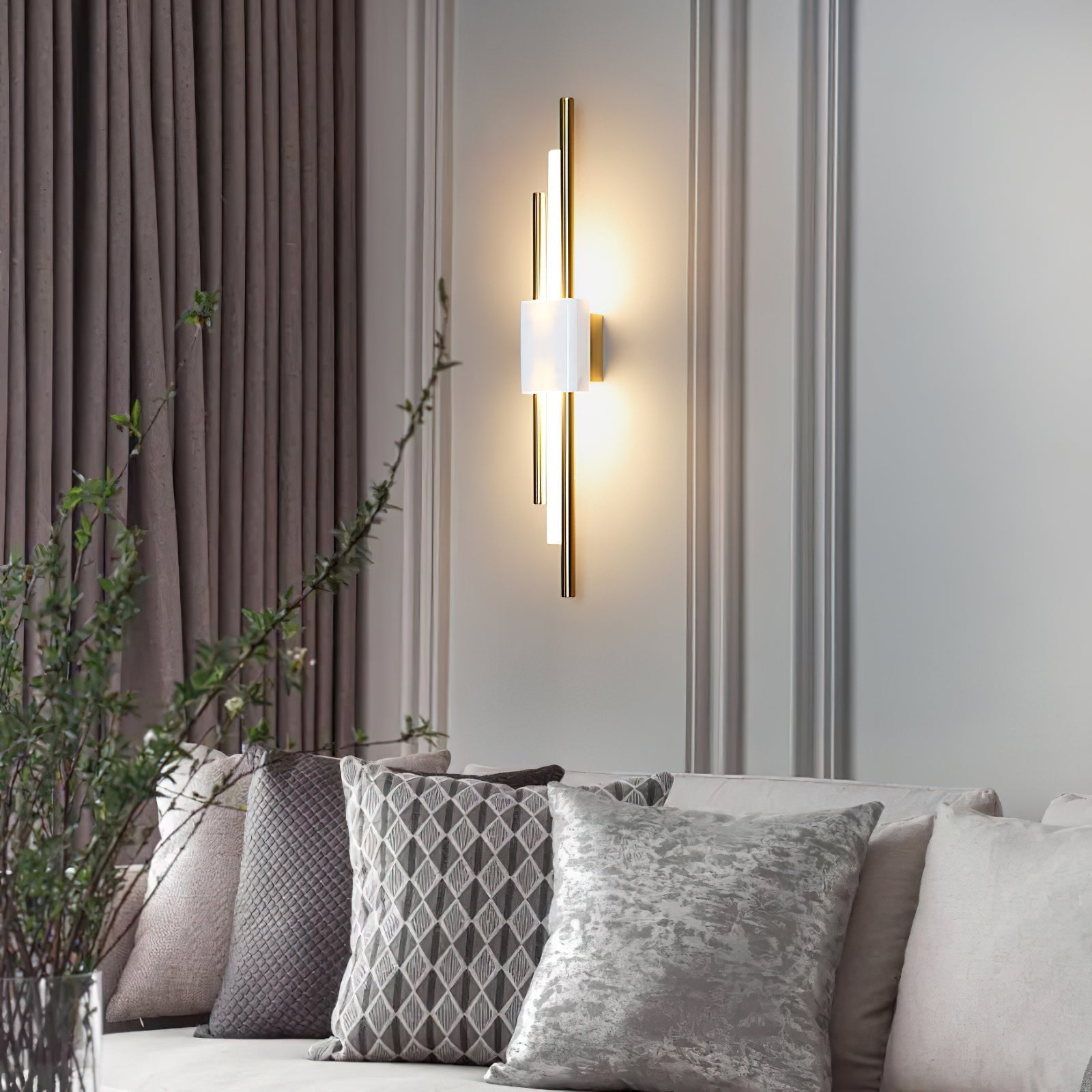 Evely Premium Nordic Art Plug In Marble Wall Light-Neutral Decor