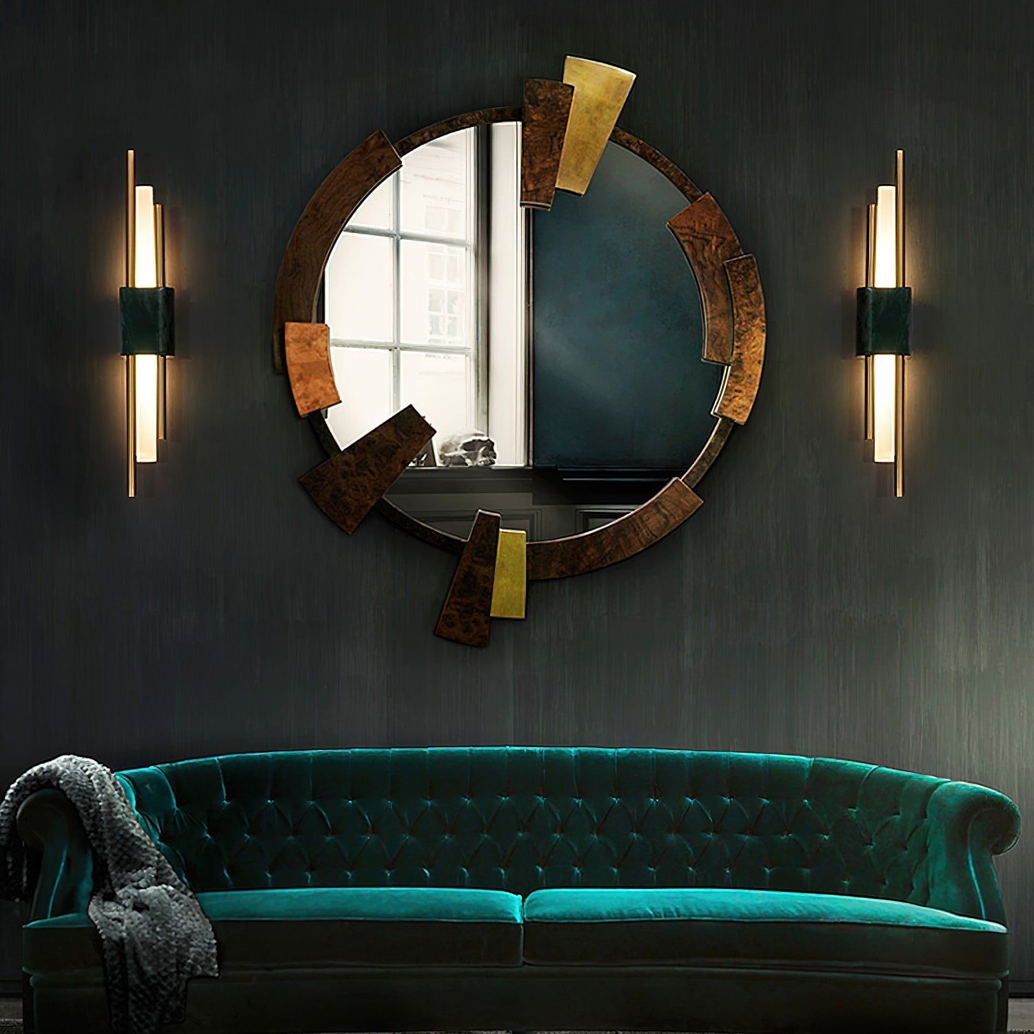 Evely Premium Nordic Art Plug In Marble Wall Light-Neutral Decor