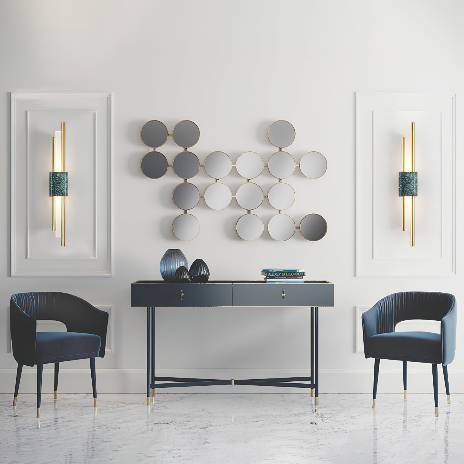 Mirenol Premium Nordic Art Marble Wall Light-Neutral Decor