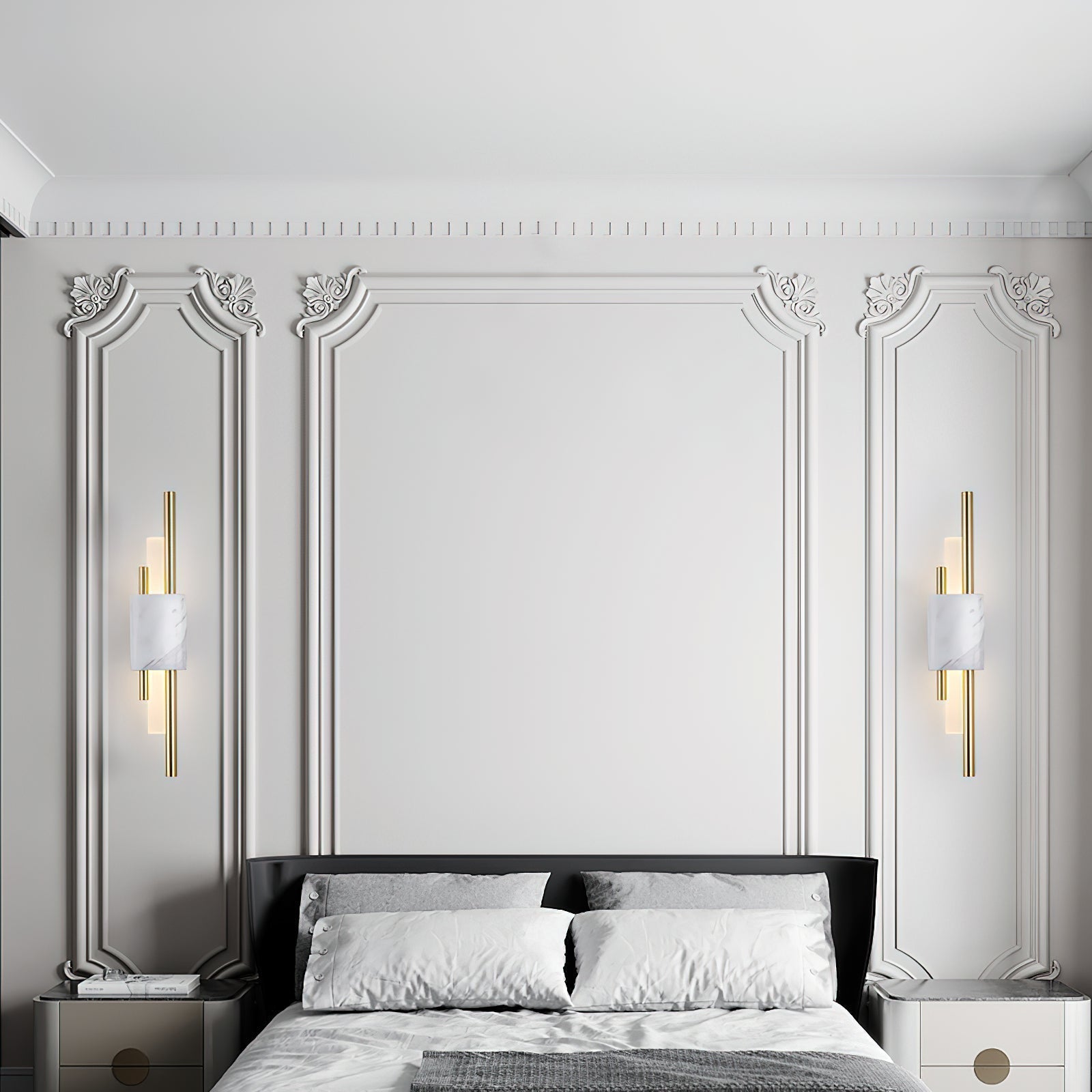 Evely Premium Nordic Art Plug In Marble Wall Light-Neutral Decor