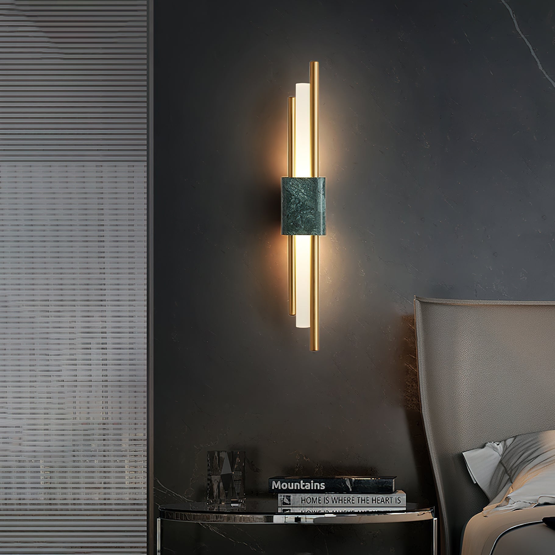 Evely Premium Nordic Art Plug In Marble Wall Light-Neutral Decor