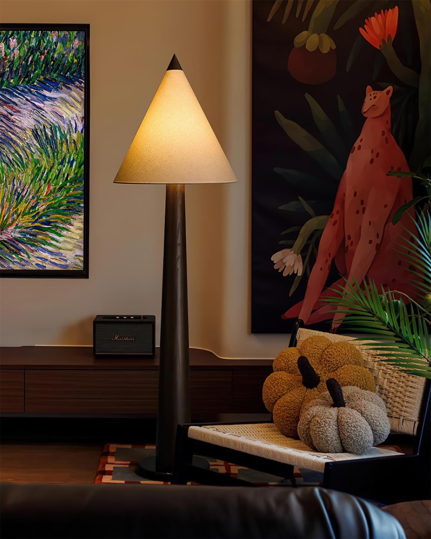 Cone-Gable Floor Lamp