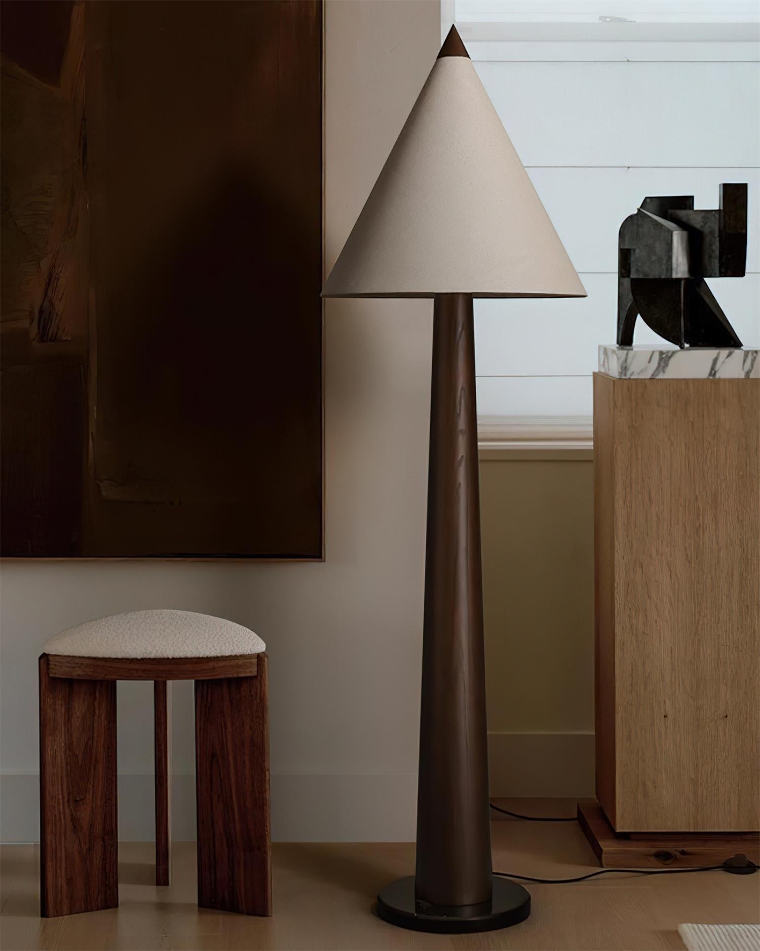 Cone-Gable Floor Lamp