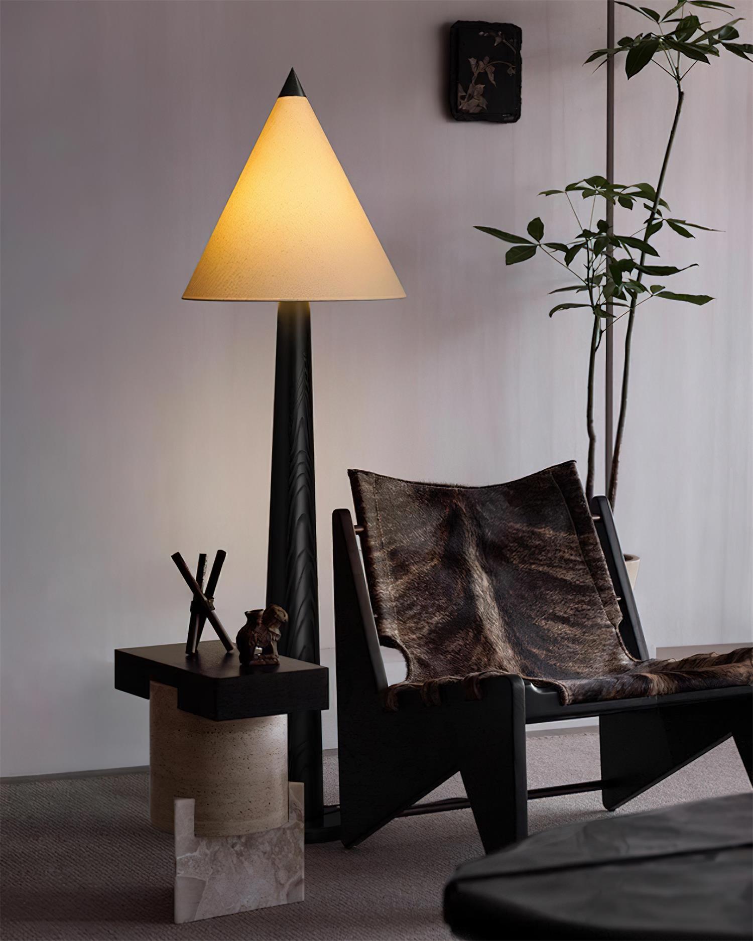 Cone-Gable Floor Lamp