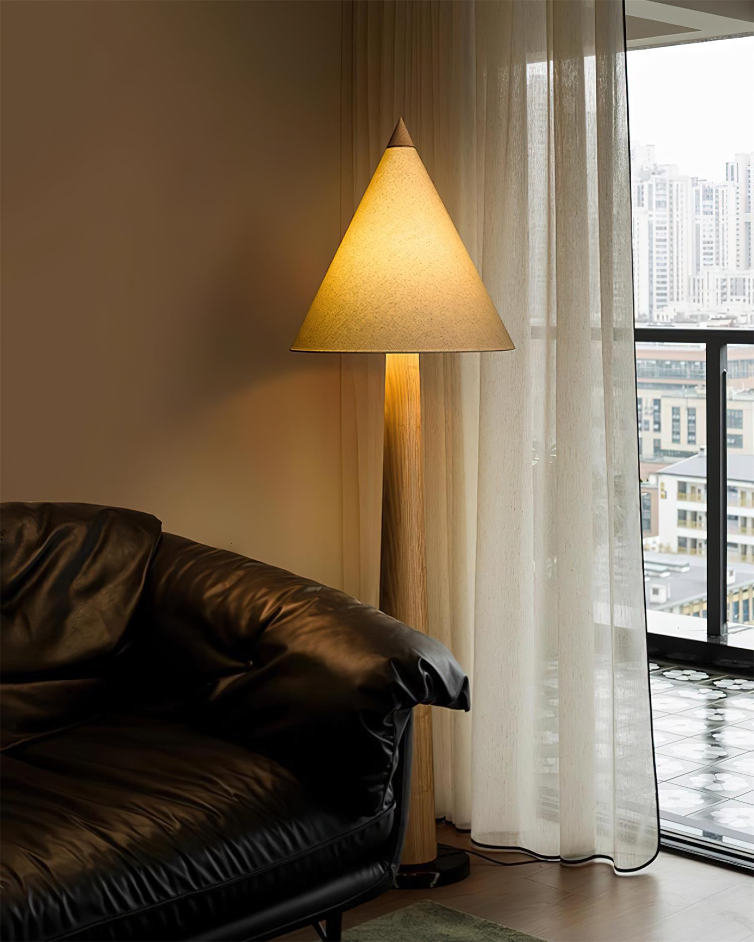 Cone-Gable Floor Lamp