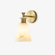 Tapered Alabaster Wall Sconce-Neutral Decor
