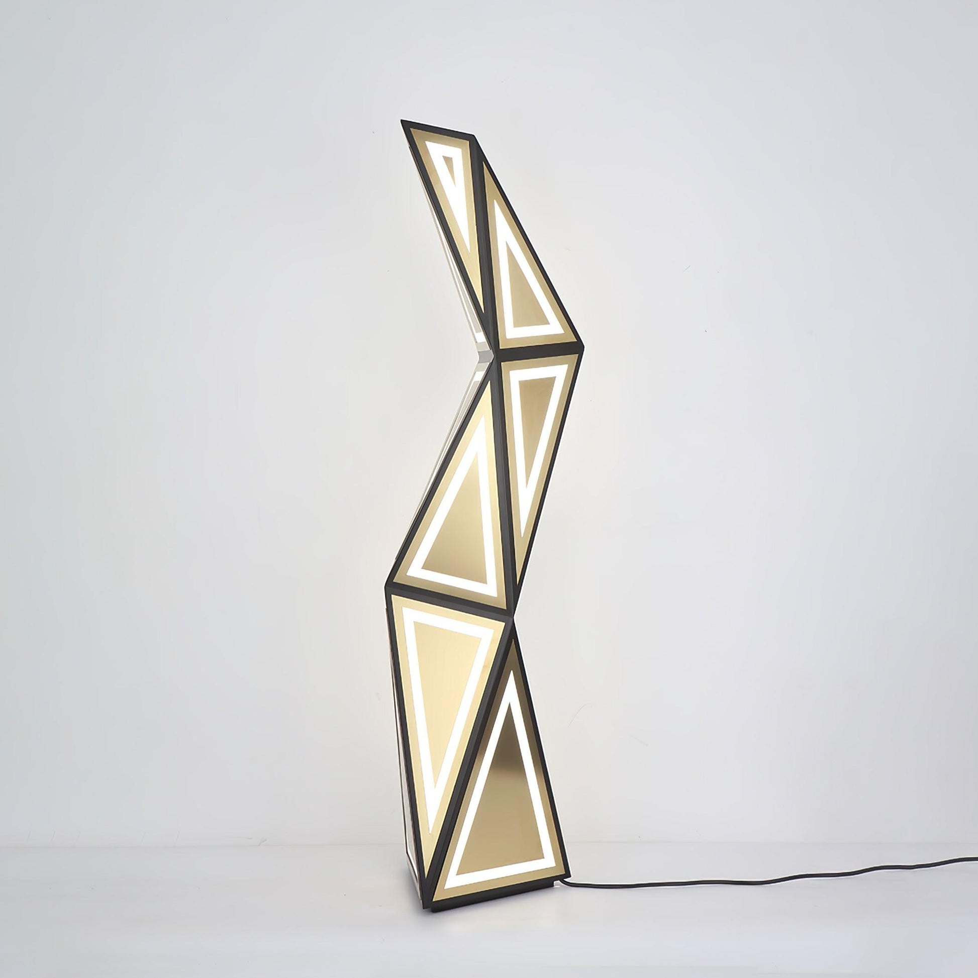 Evvelora Geometric LED Floor Lamp-Neutral Decor