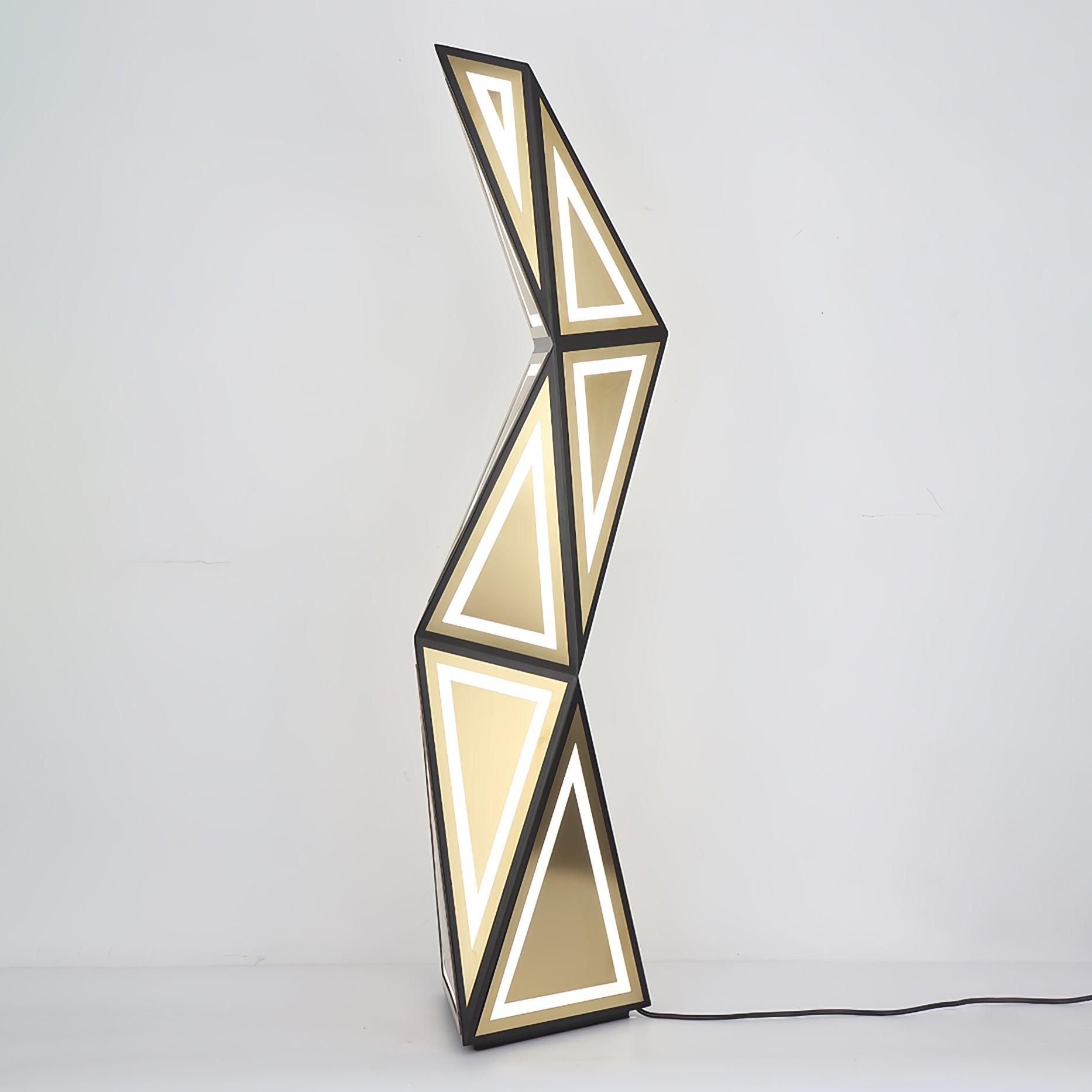 Evvelora Geometric LED Floor Lamp-Neutral Decor