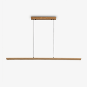 Tapered Wood Linear Pendant Lamp-Neutral Decor