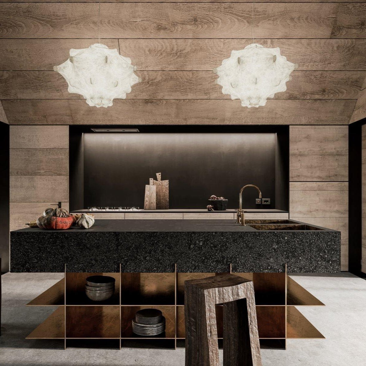 Soti Contemporary Silk Pendant Lamp-Neutral Decor