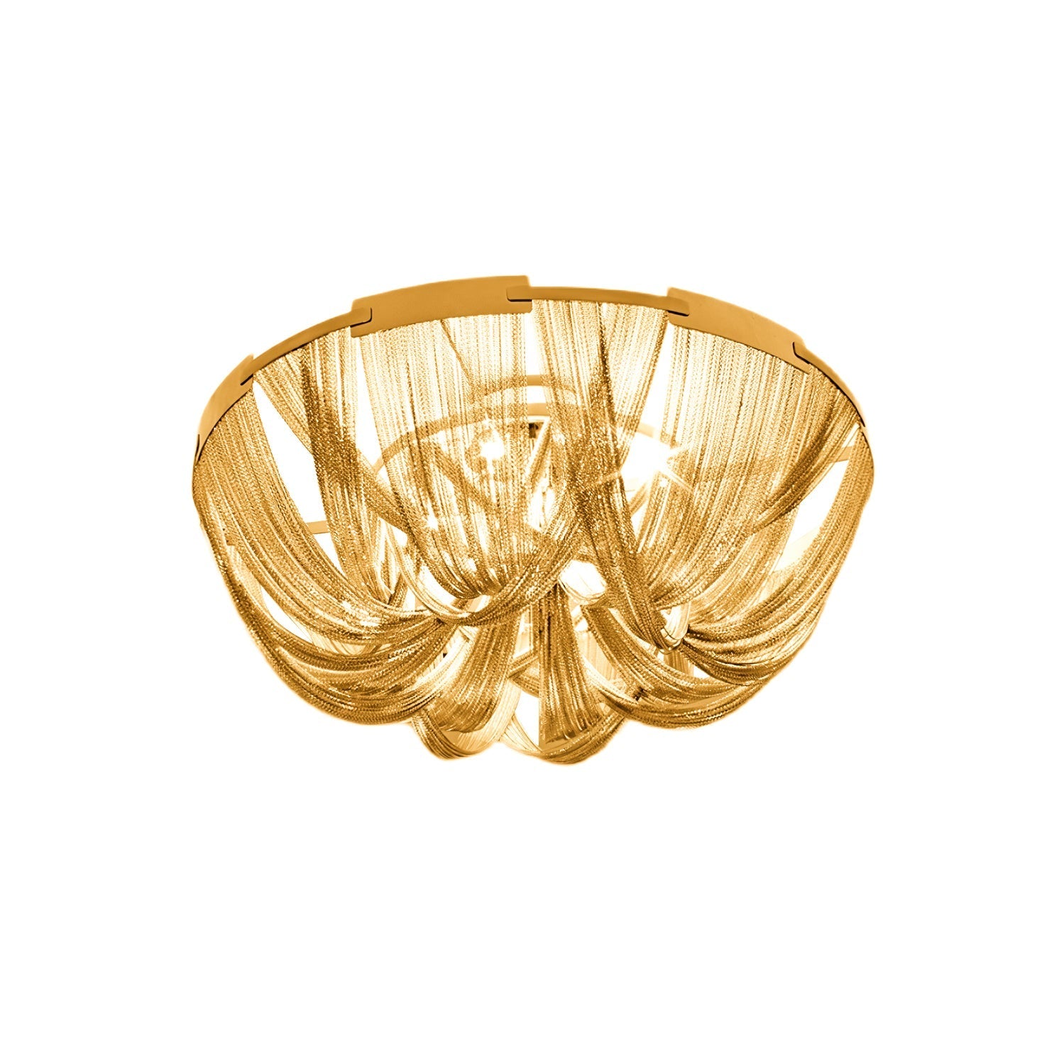 Talj Ceiling Light Tassel Aluminum Chain Nickel Frame-Neutral Decor
