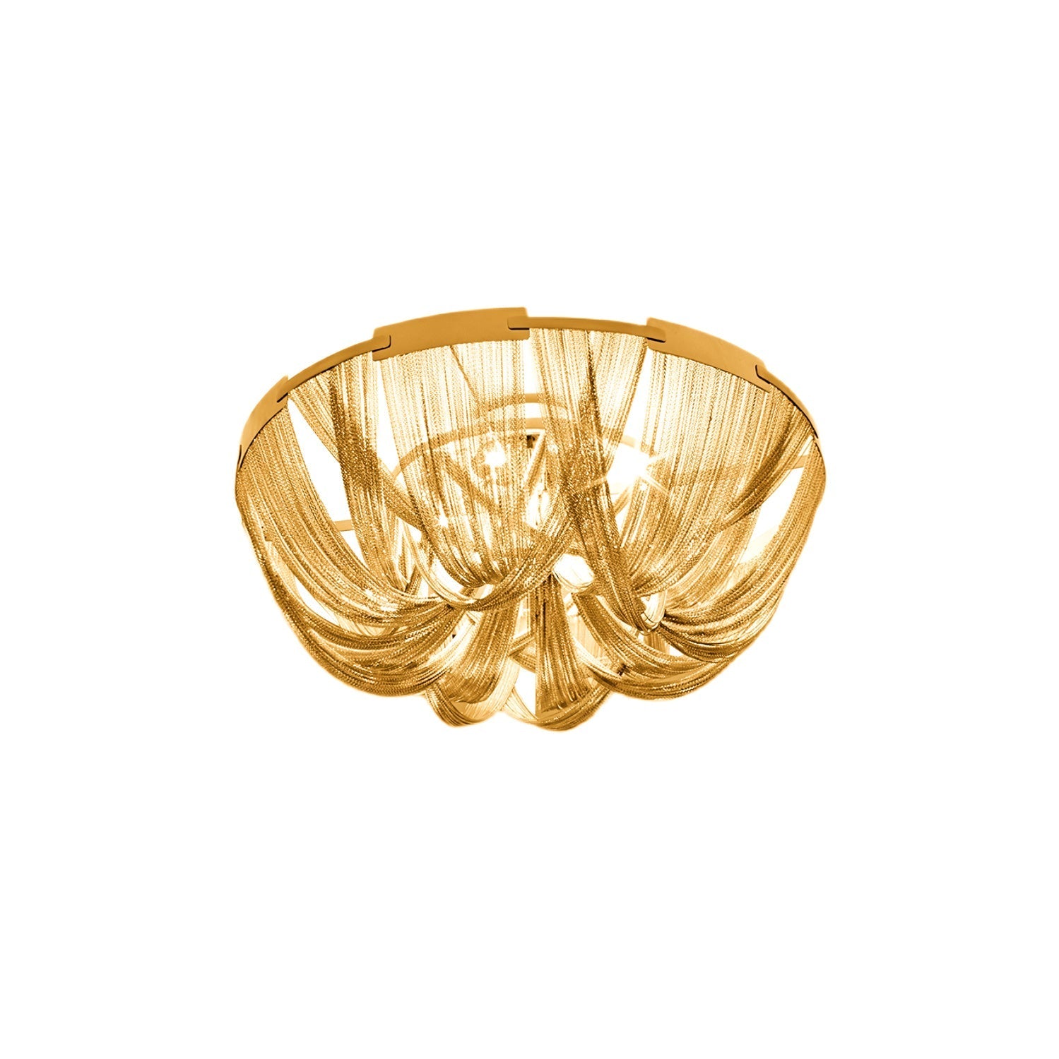 Talj Ceiling Light Tassel Aluminum Chain Nickel Frame-Neutral Decor