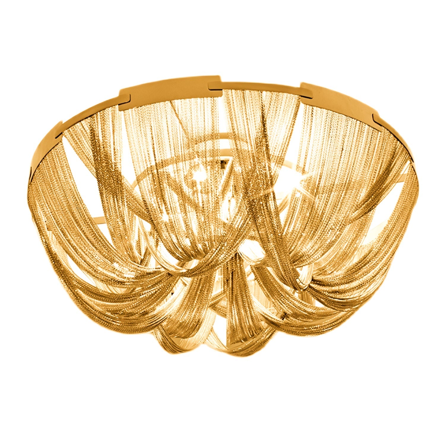 Talj Ceiling Light Tassel Aluminum Chain Nickel Frame-Neutral Decor