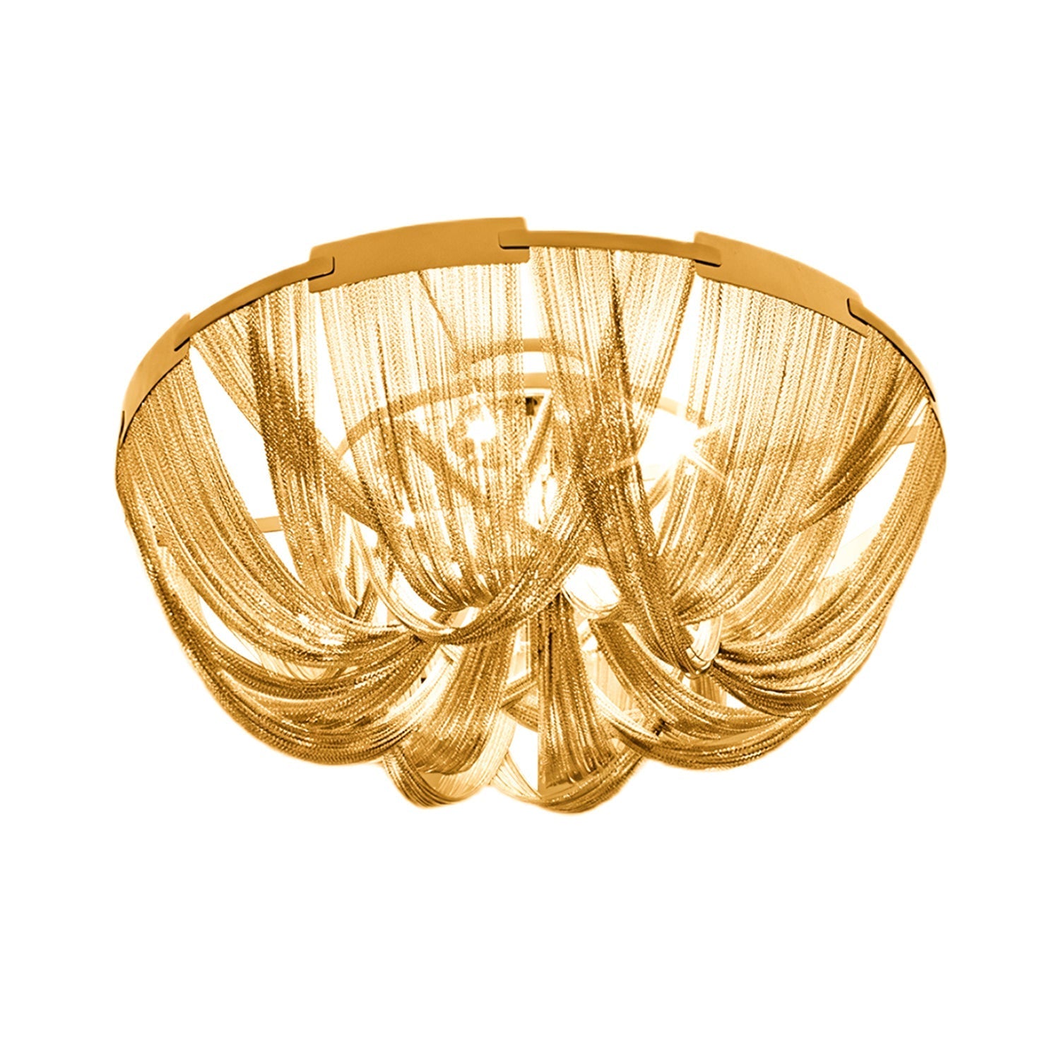 Talj Ceiling Light Tassel Aluminum Chain Nickel Frame-Neutral Decor
