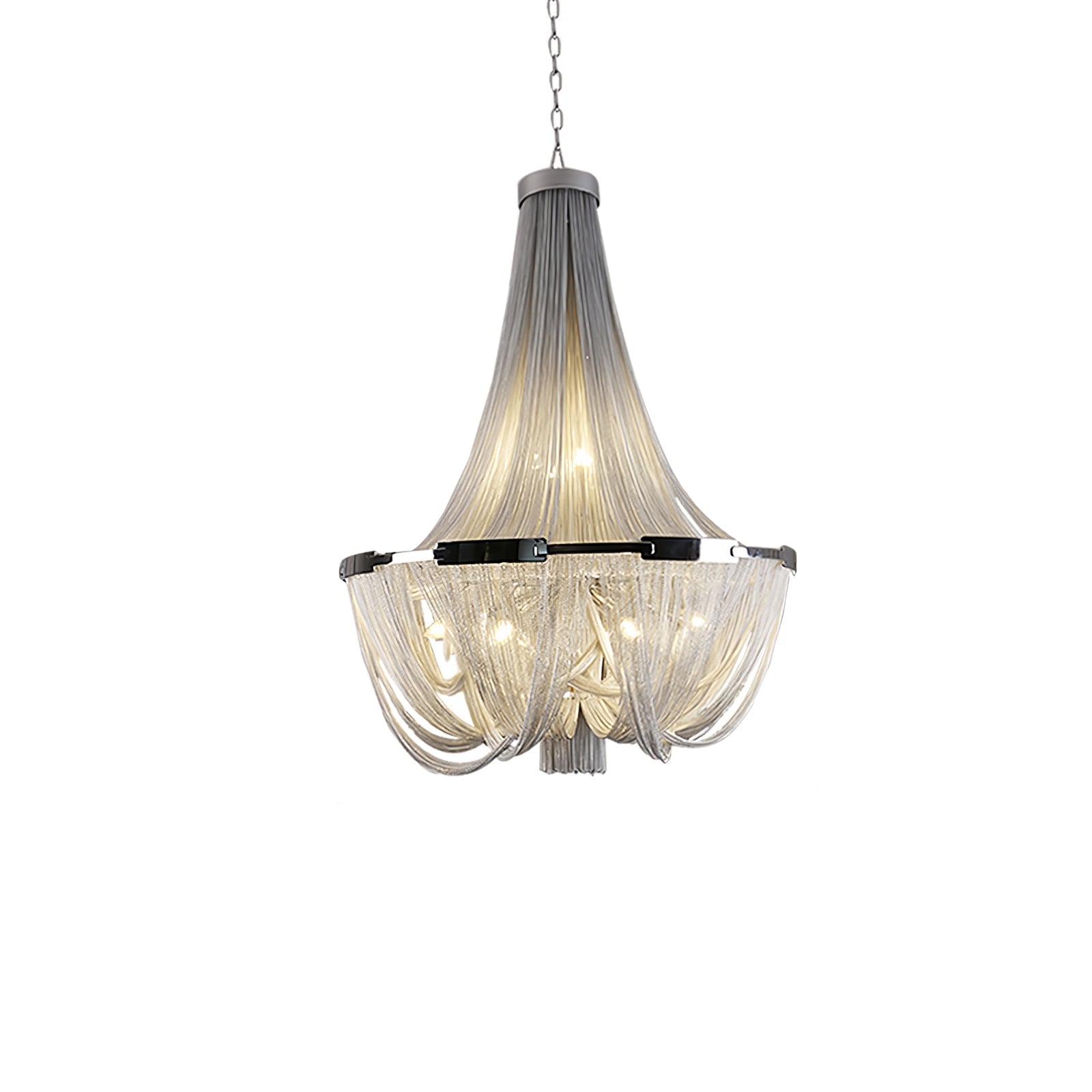 Zylen Chandelier Tassel Aluminum Chain-Neutral Decor