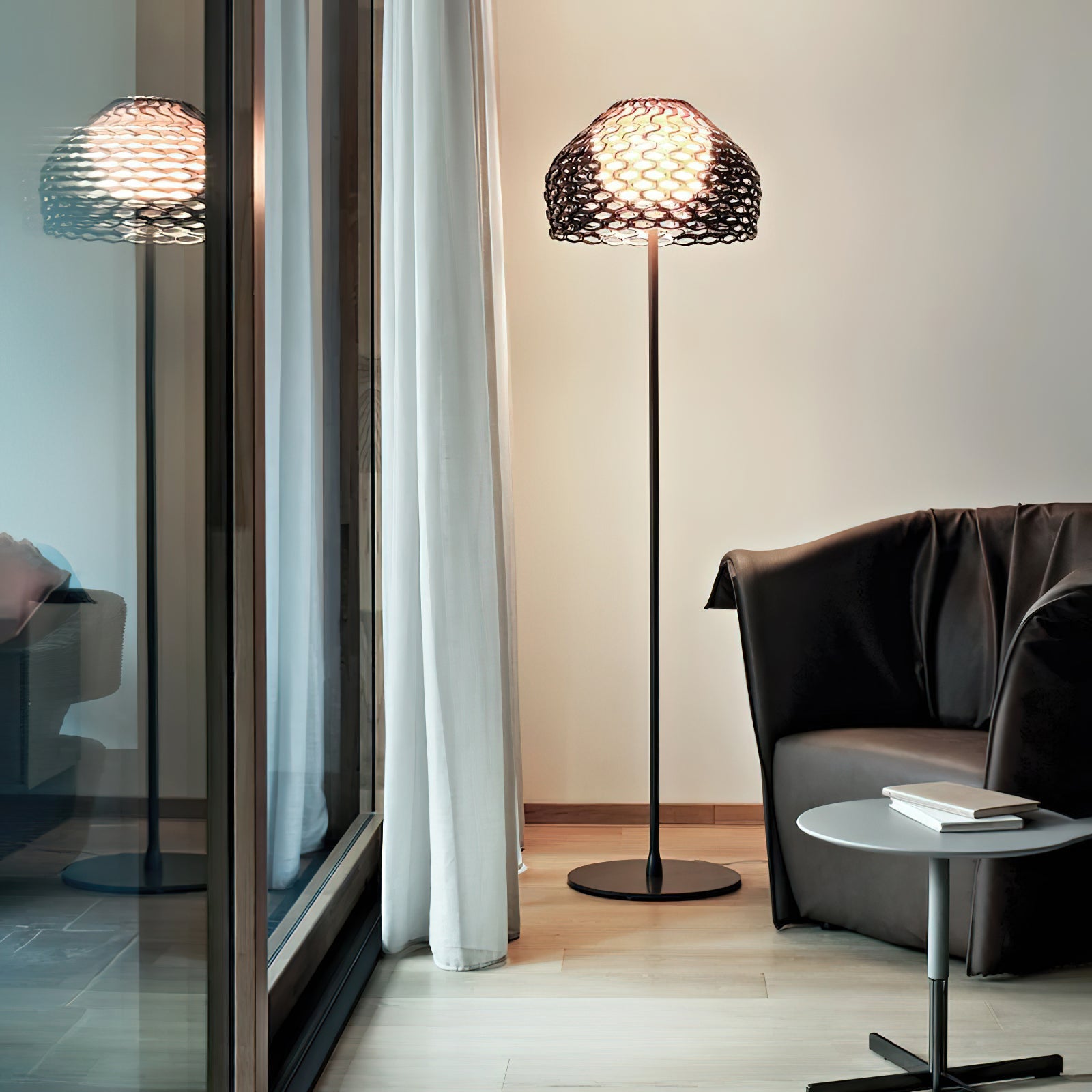 Covaril Scandi Plastic Ceiling Light-Neutral Decor