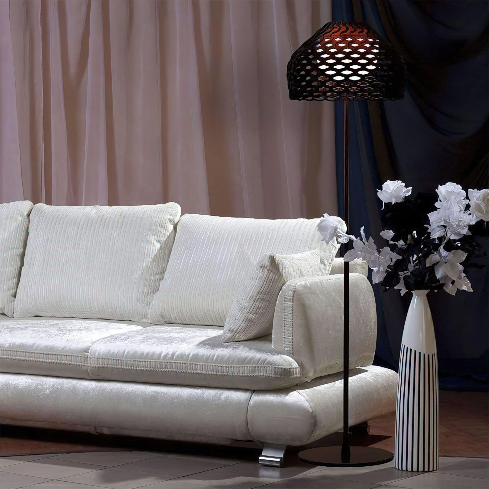 Covaril Scandi Plastic Ceiling Light-Neutral Decor