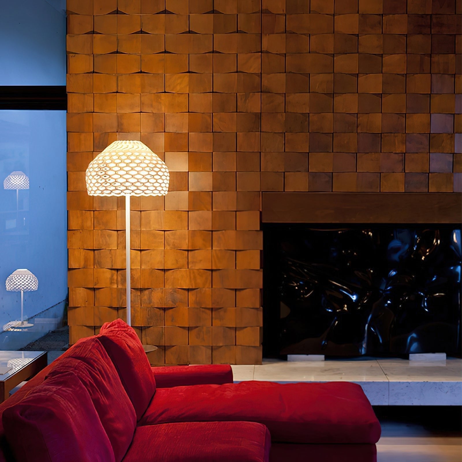 Covaril Scandi Plastic Ceiling Light-Neutral Decor