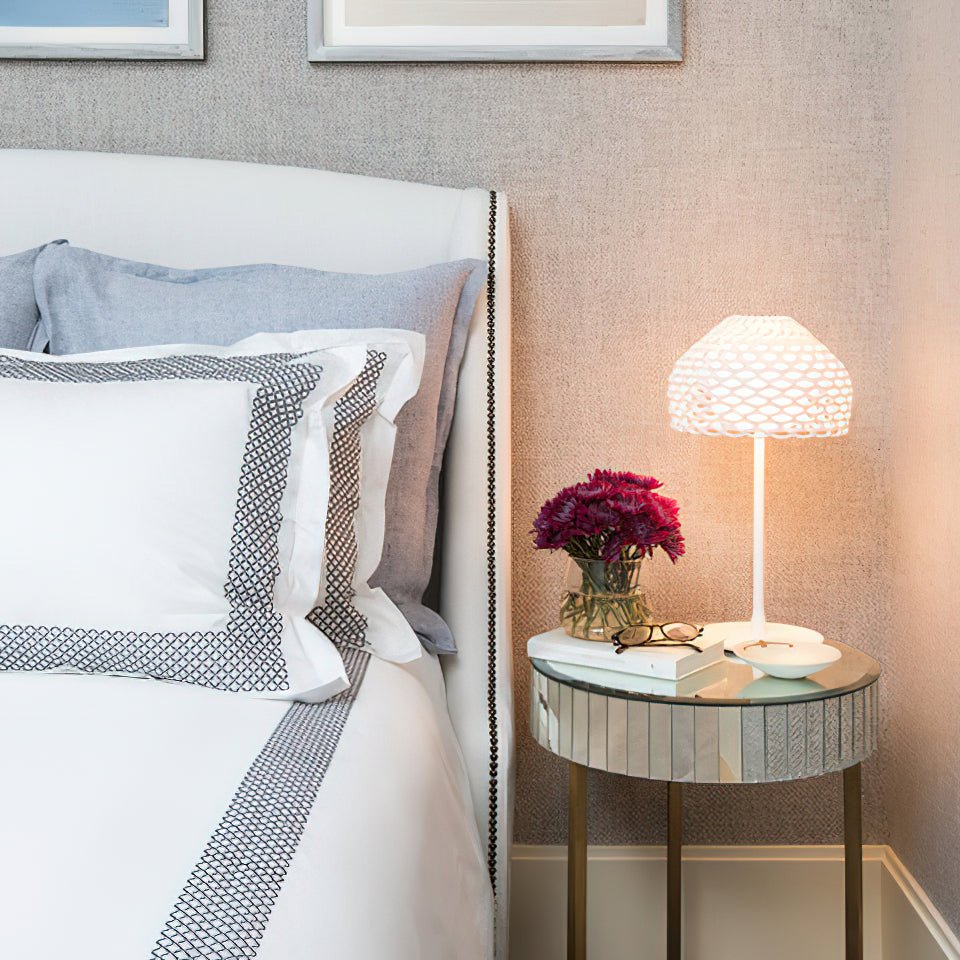 Vintace Plastic Industrial Table Lamp-Neutral Decor