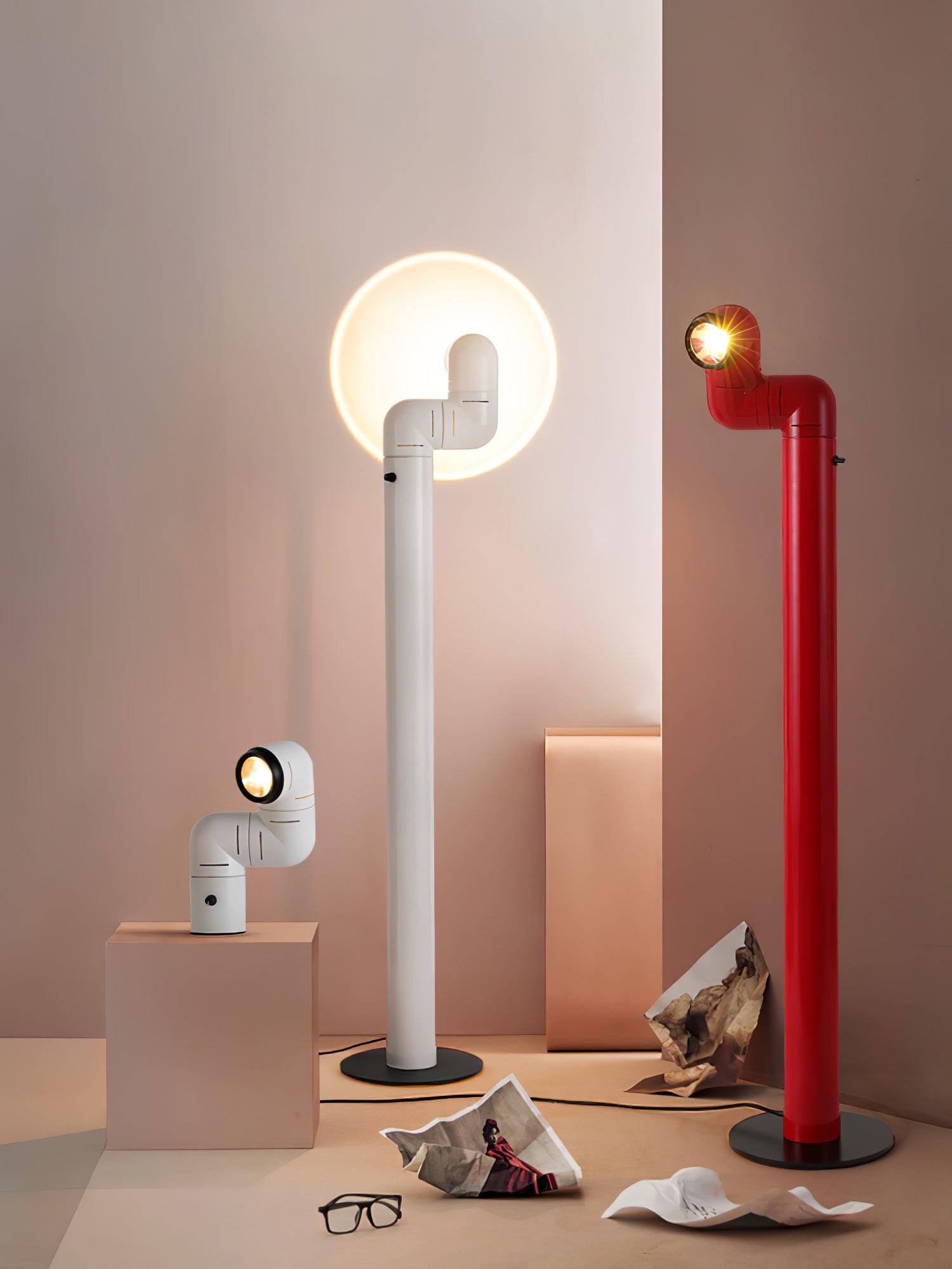 Nyor Aluminum Floor Lamp-Neutral Decor