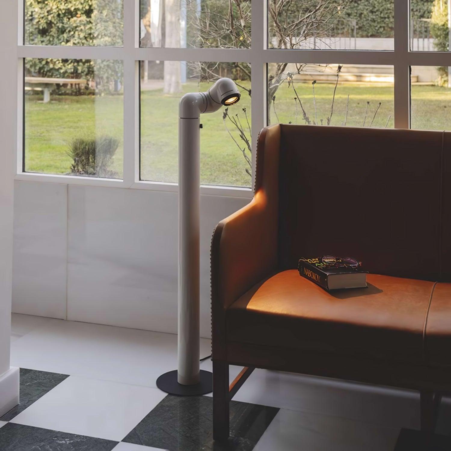 Nyor Aluminum Floor Lamp-Neutral Decor