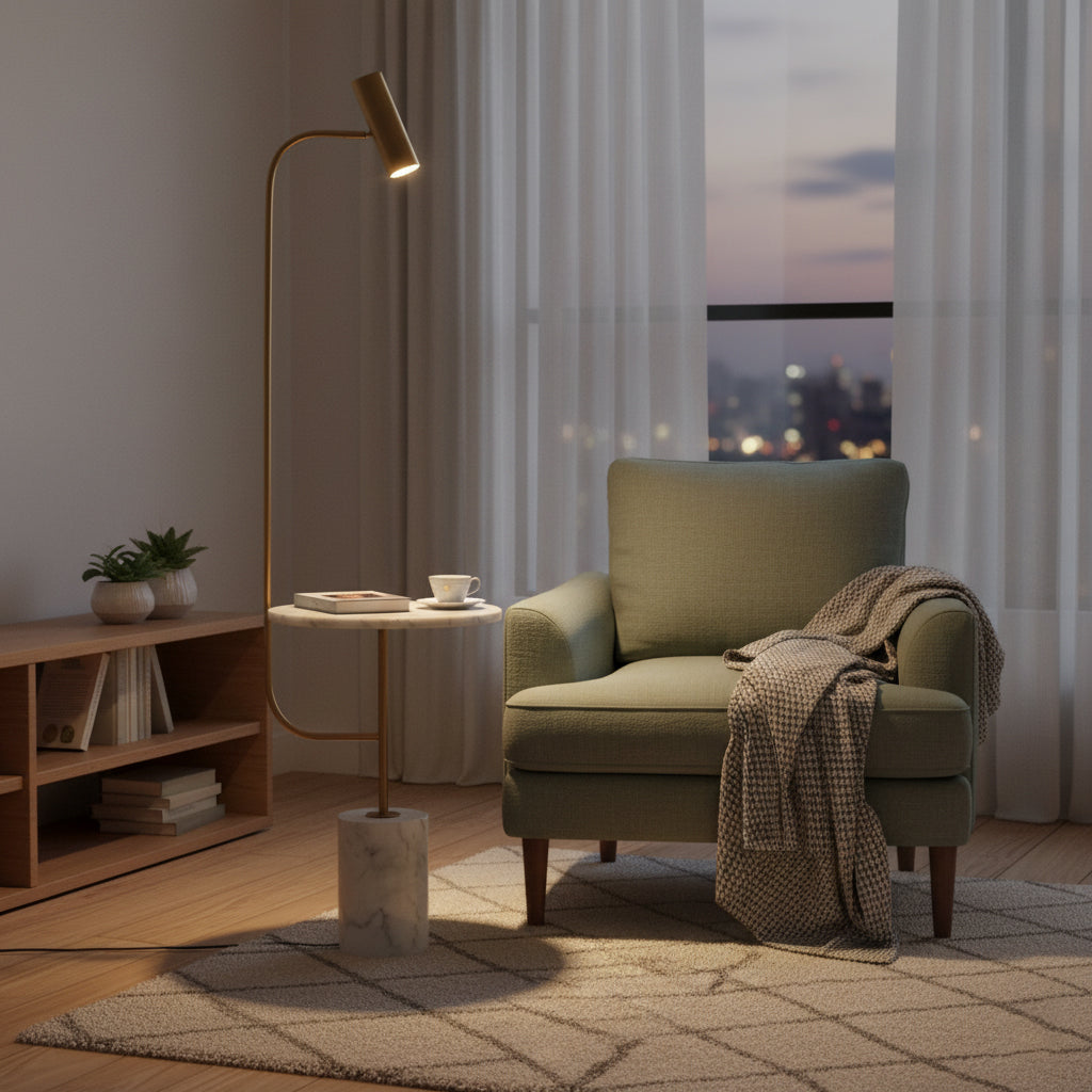 Full view of the Tatum Floor Lamp against a neutral background.