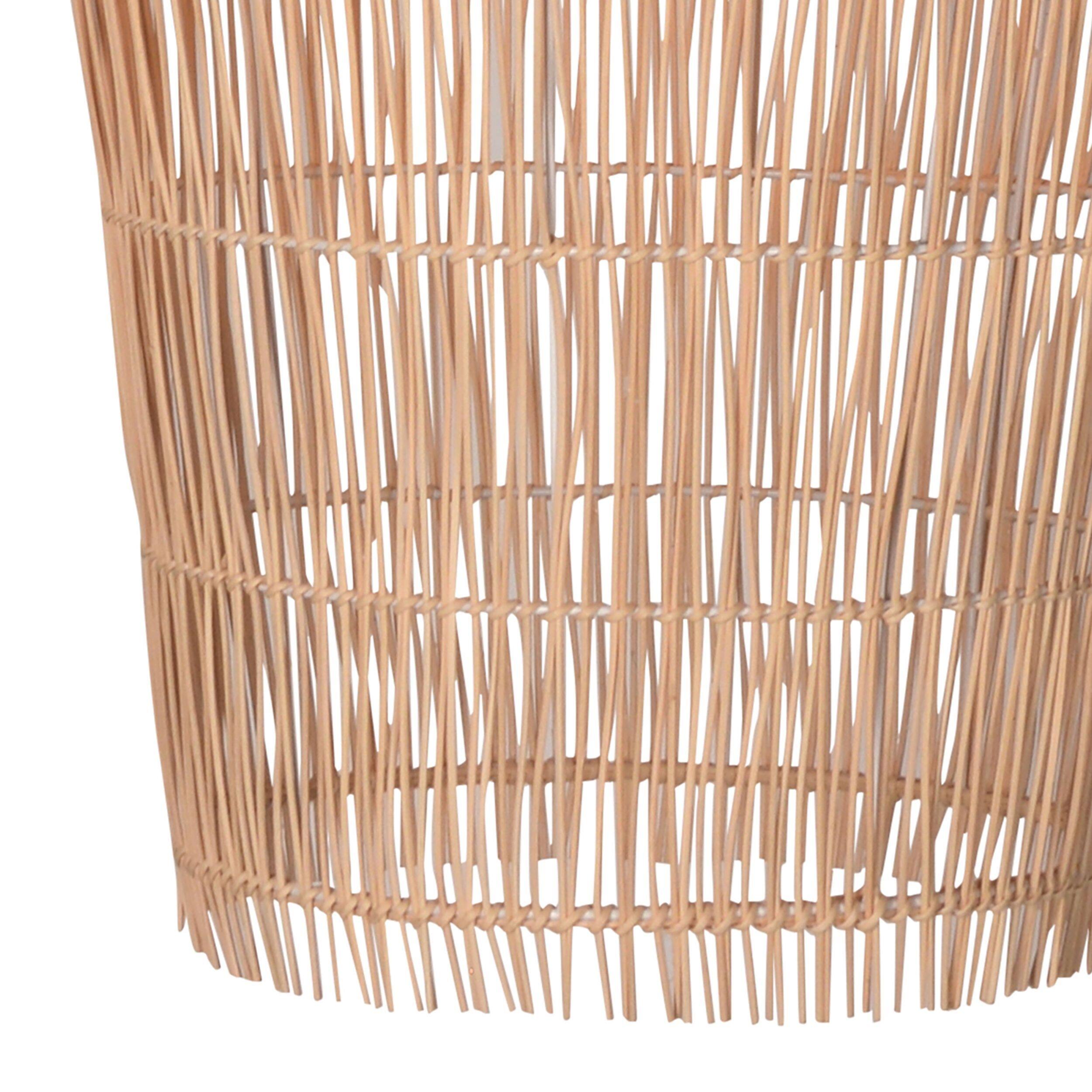 The hardware and socket of the Taylor Rattan Pendant Lamp.
