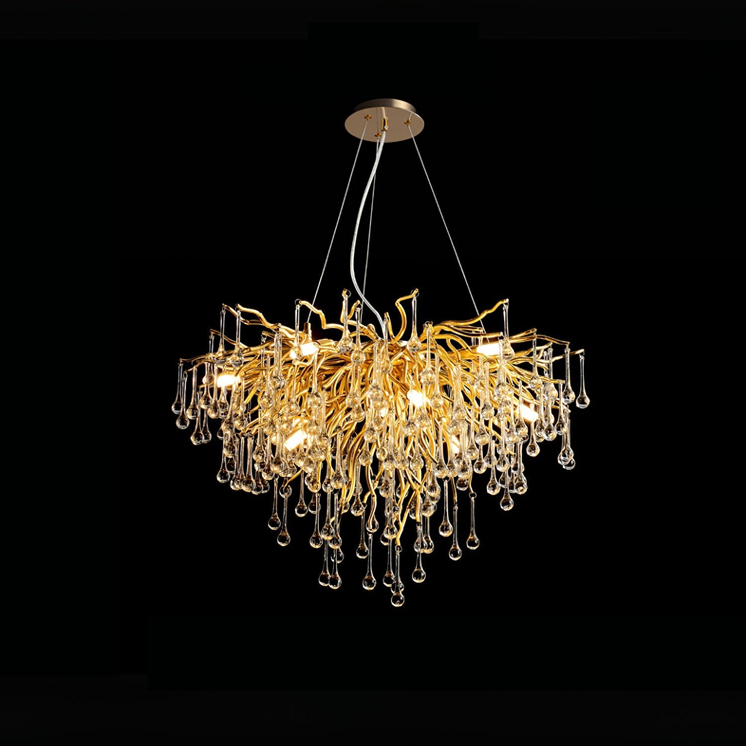 Draven Postmodern Luxury Crystal Chandelier-Neutral Decor