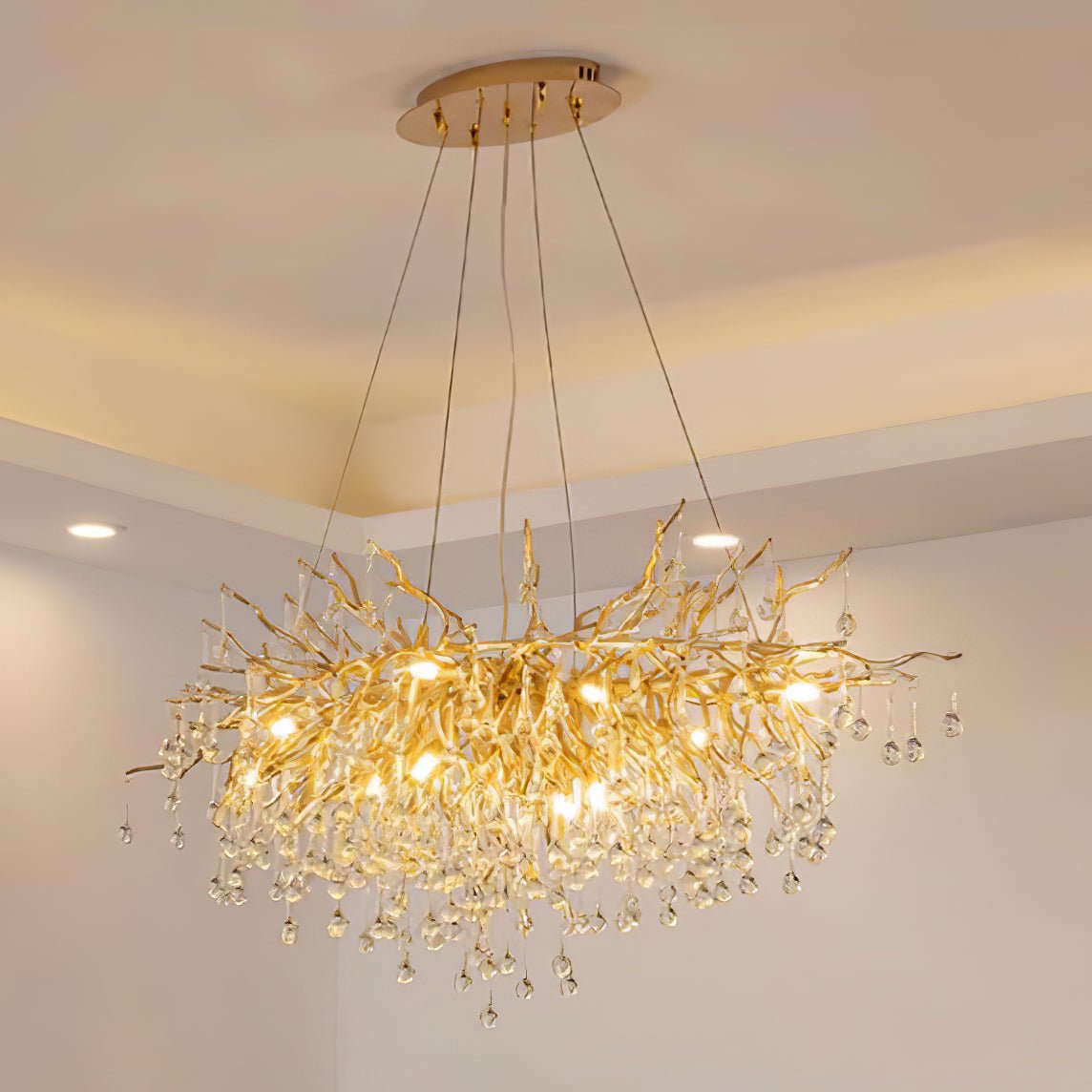 Draven Postmodern Luxury Crystal Chandelier-Neutral Decor