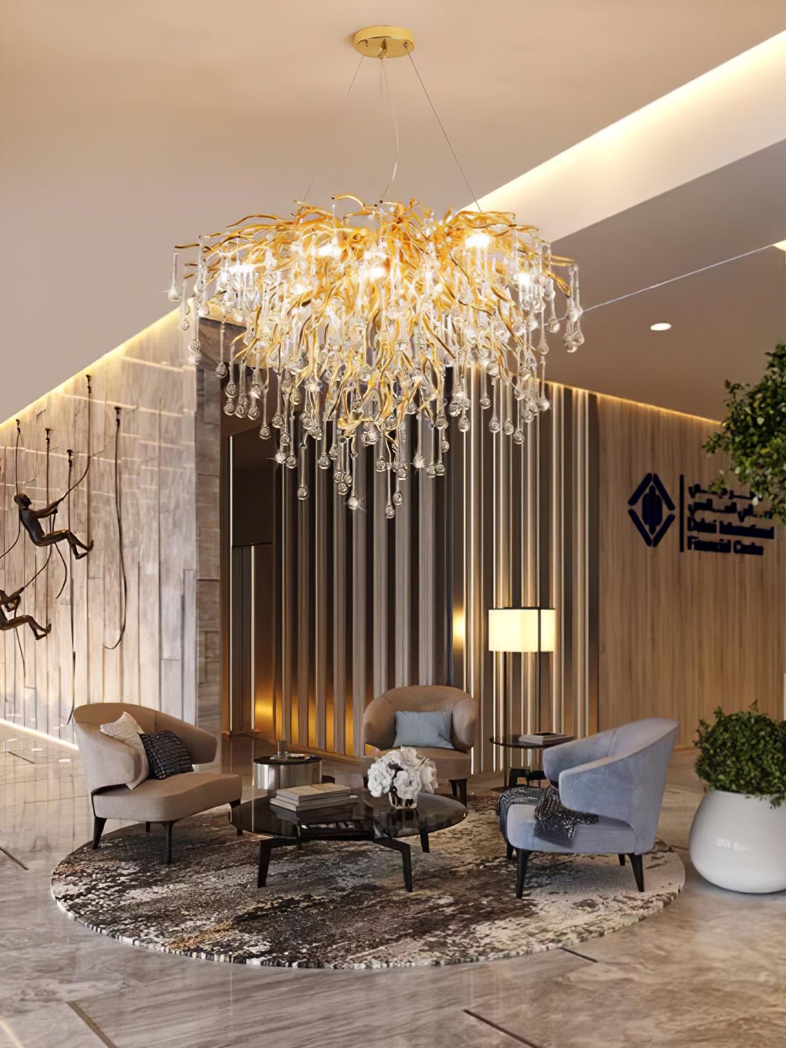 Draven Postmodern Luxury Crystal Chandelier-Neutral Decor