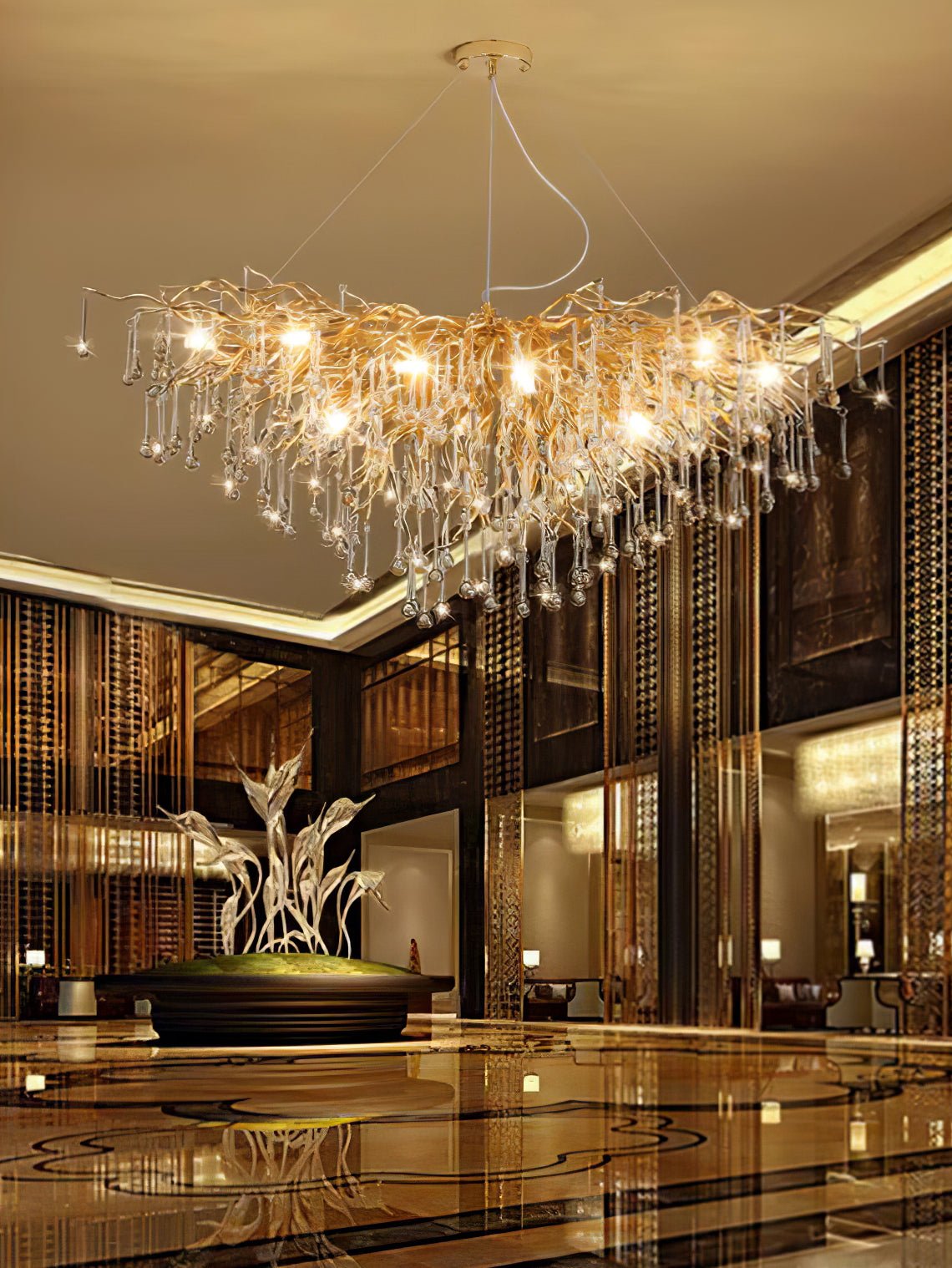 Draven Postmodern Luxury Crystal Chandelier-Neutral Decor